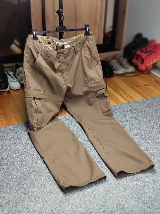 Japanese Brand Vintage 90's Japanese Wolsey Brown Cargo Pants Travis Scott Size US 34 / EU 50 - 10 Thumbnail