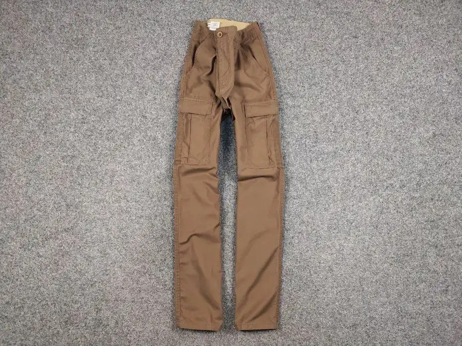 Japanese Brand Vintage 90's Japanese Wolsey Brown Cargo Pants Travis Scott Size US 34 / EU 50 - 1 Thumbnail
