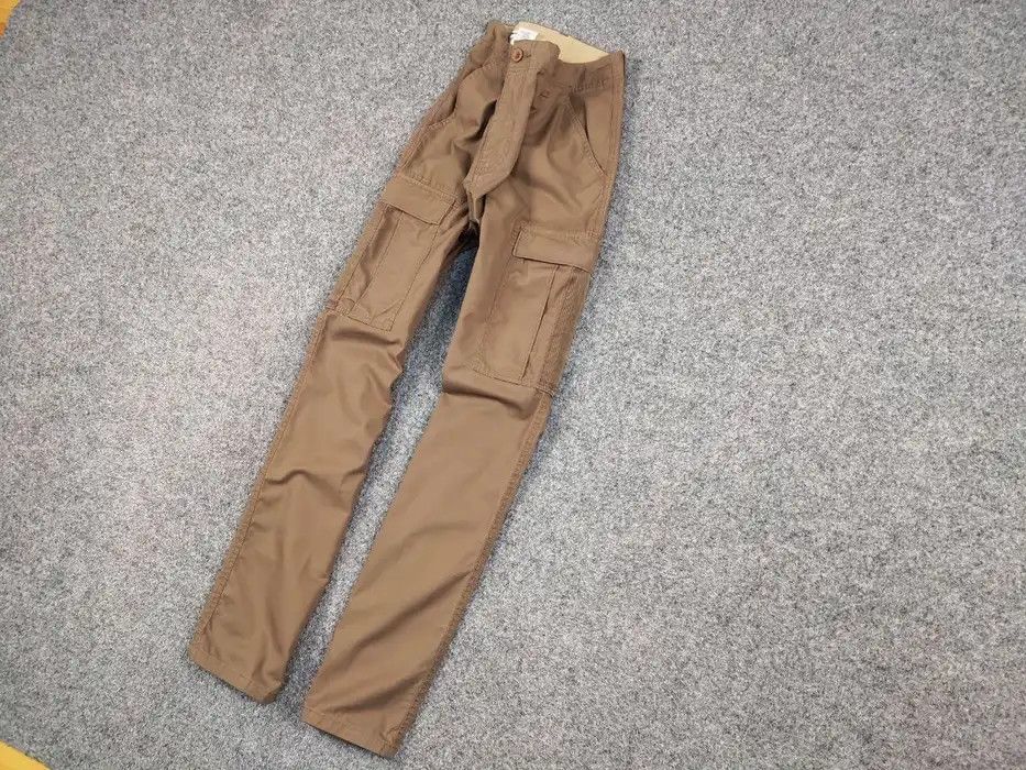 Japanese Brand Vintage 90's Japanese Wolsey Brown Cargo Pants Travis Scott Size US 34 / EU 50 - 2 Thumbnail