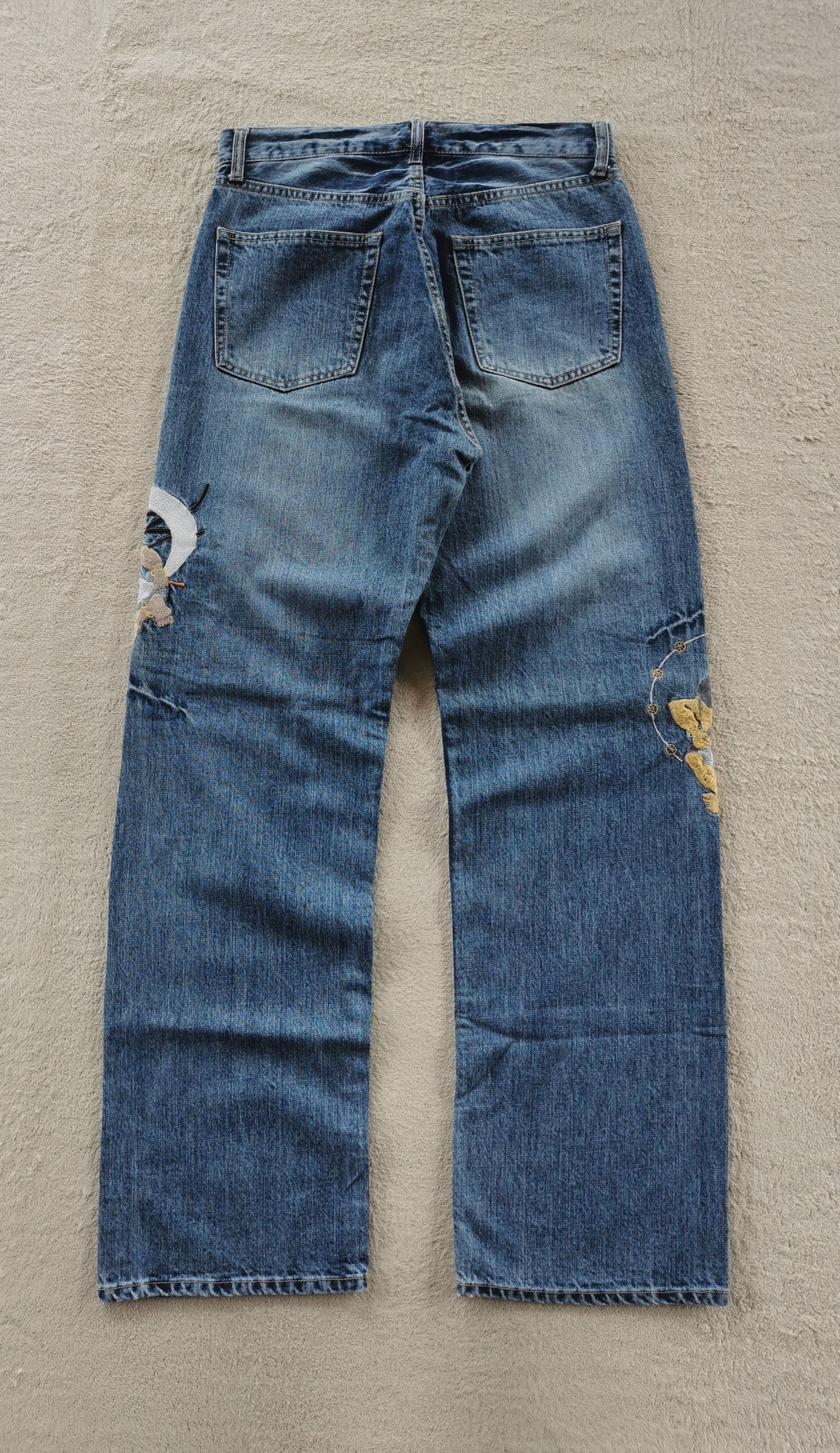 Other Karakuri Embroidery Demon Art Japan Jeans Size US 31 - 7 Thumbnail