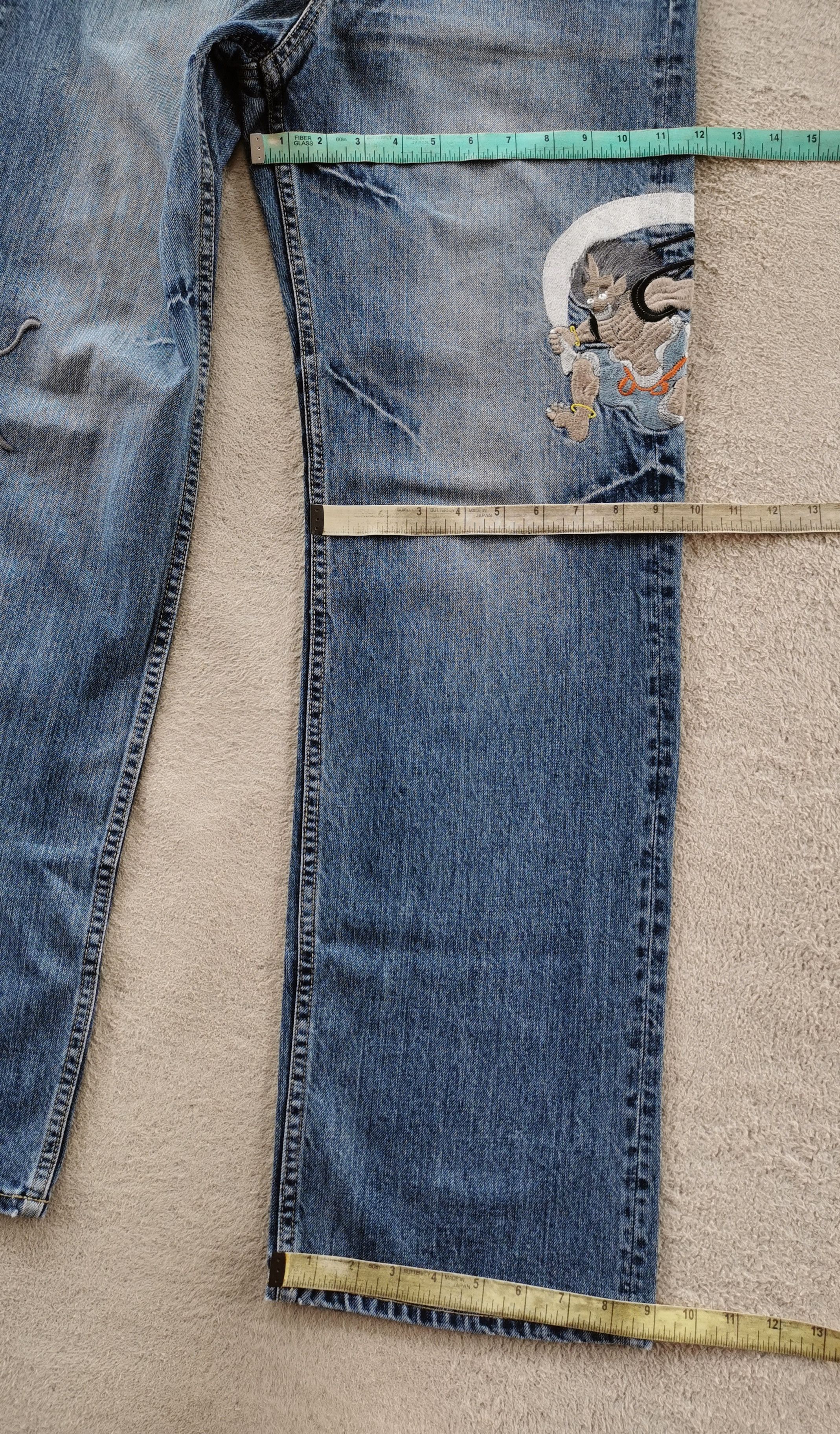 Other Karakuri Embroidery Demon Art Japan Jeans Size US 31 - 10 Thumbnail