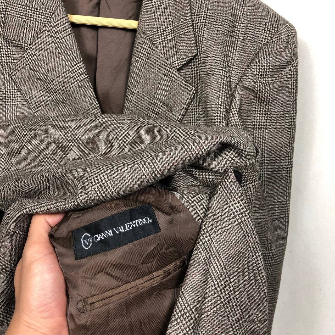 Vintage Gianni Valentino Brown Suits & Blazers Jacket Size US M / EU 48-50 / 2 - 7 Thumbnail