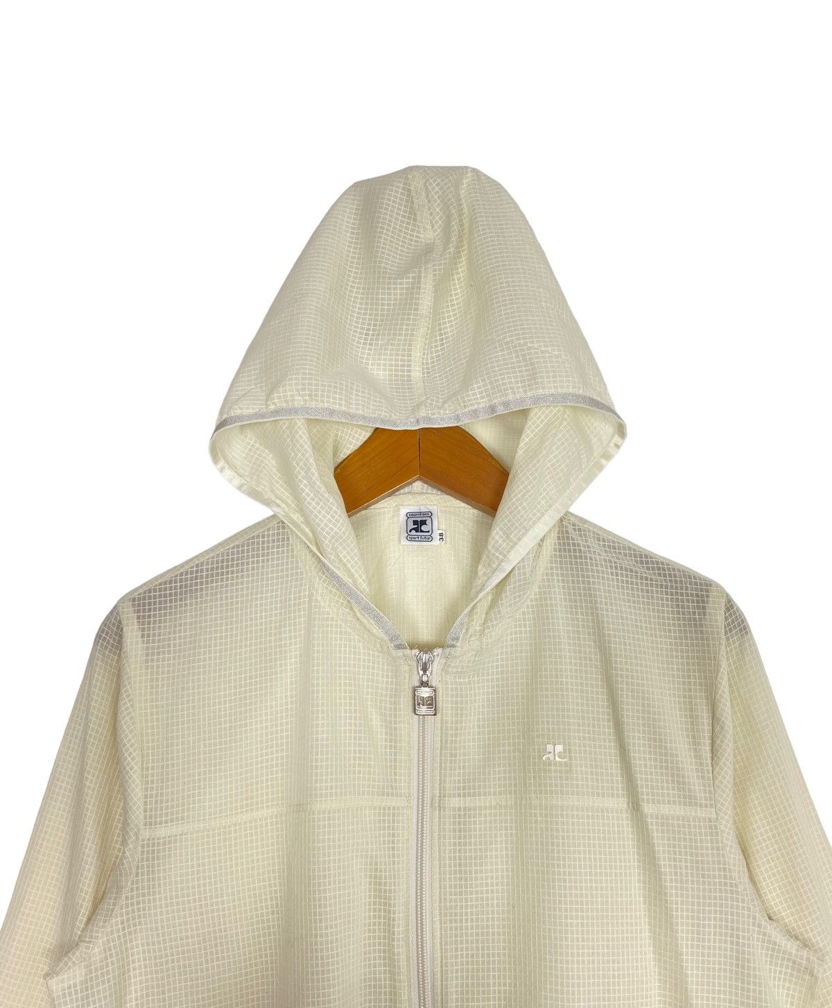 Courreges Rare‼️ Courreges Hoodie Light Jacket Small Logo Size M / US 6-8 / IT 42-44 - 2 Thumbnail