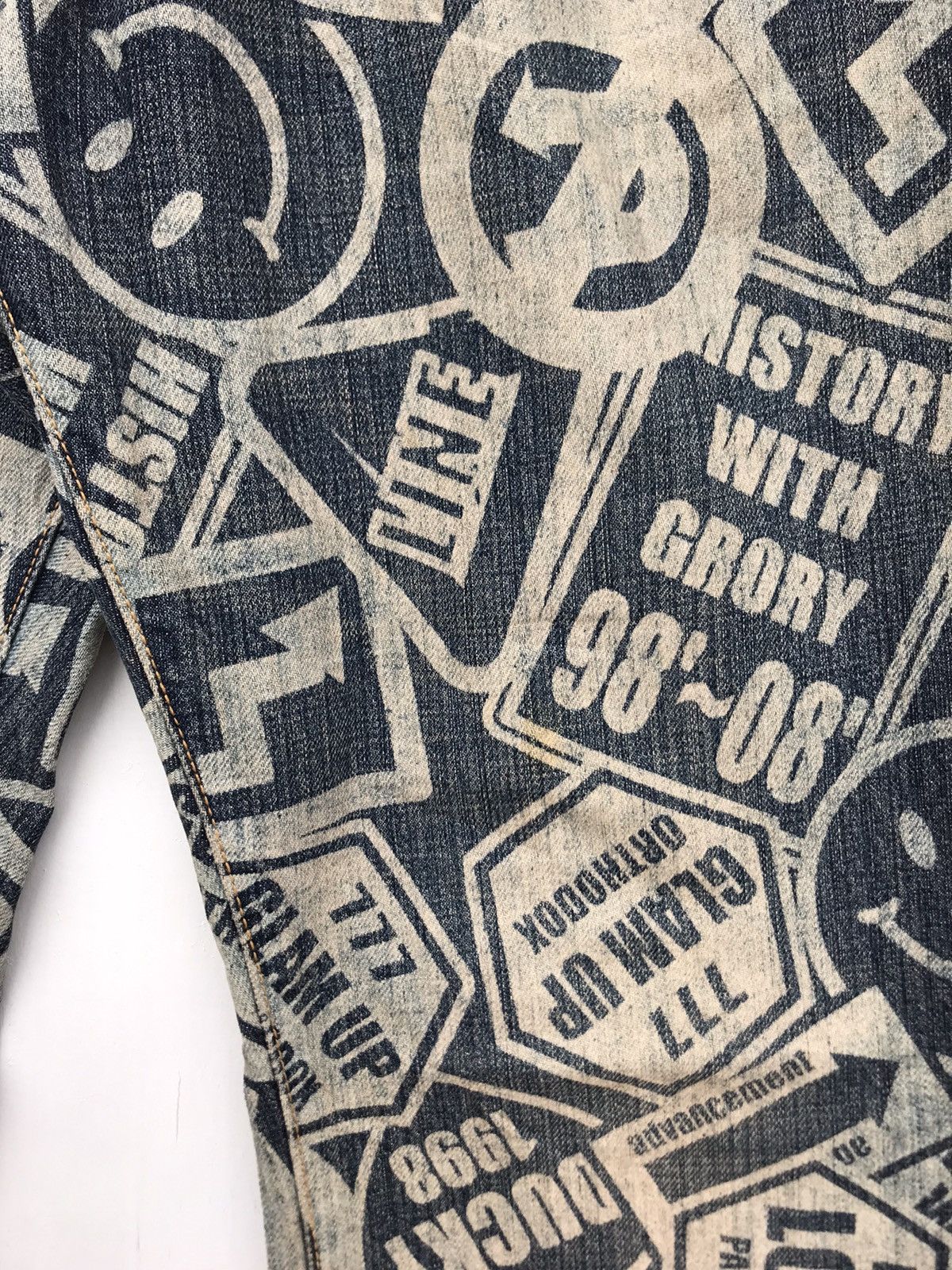 Japanese Brand Co & Lu Printed Hysteric Glamour Inspired Pant Size US 30 / EU 46 - 5 Thumbnail