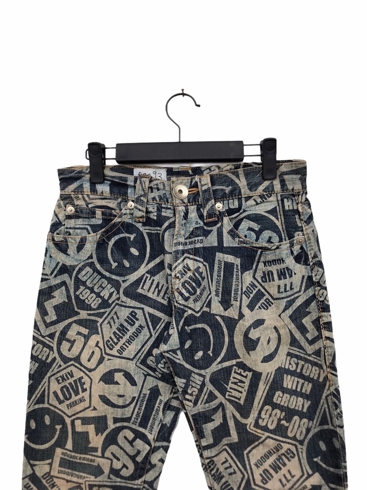 Japanese Brand Co & Lu Printed Hysteric Glamour Inspired Pant Size US 30 / EU 46 - 2 Thumbnail