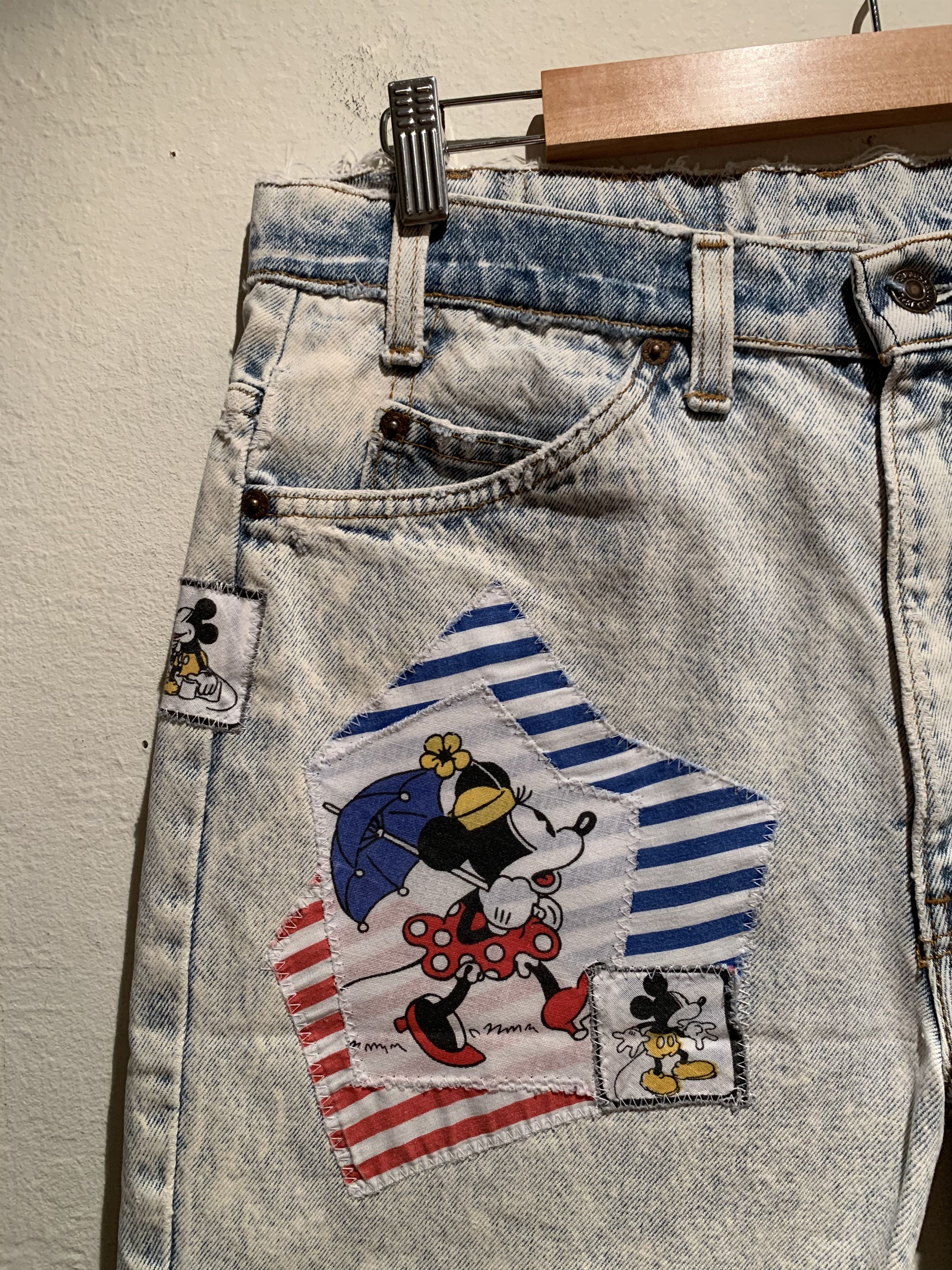 Levi's *RARE* Vintage Levi’s Disney Orange Tab Patchwork Shorts Size US 32 / EU 48 - 3 Thumbnail