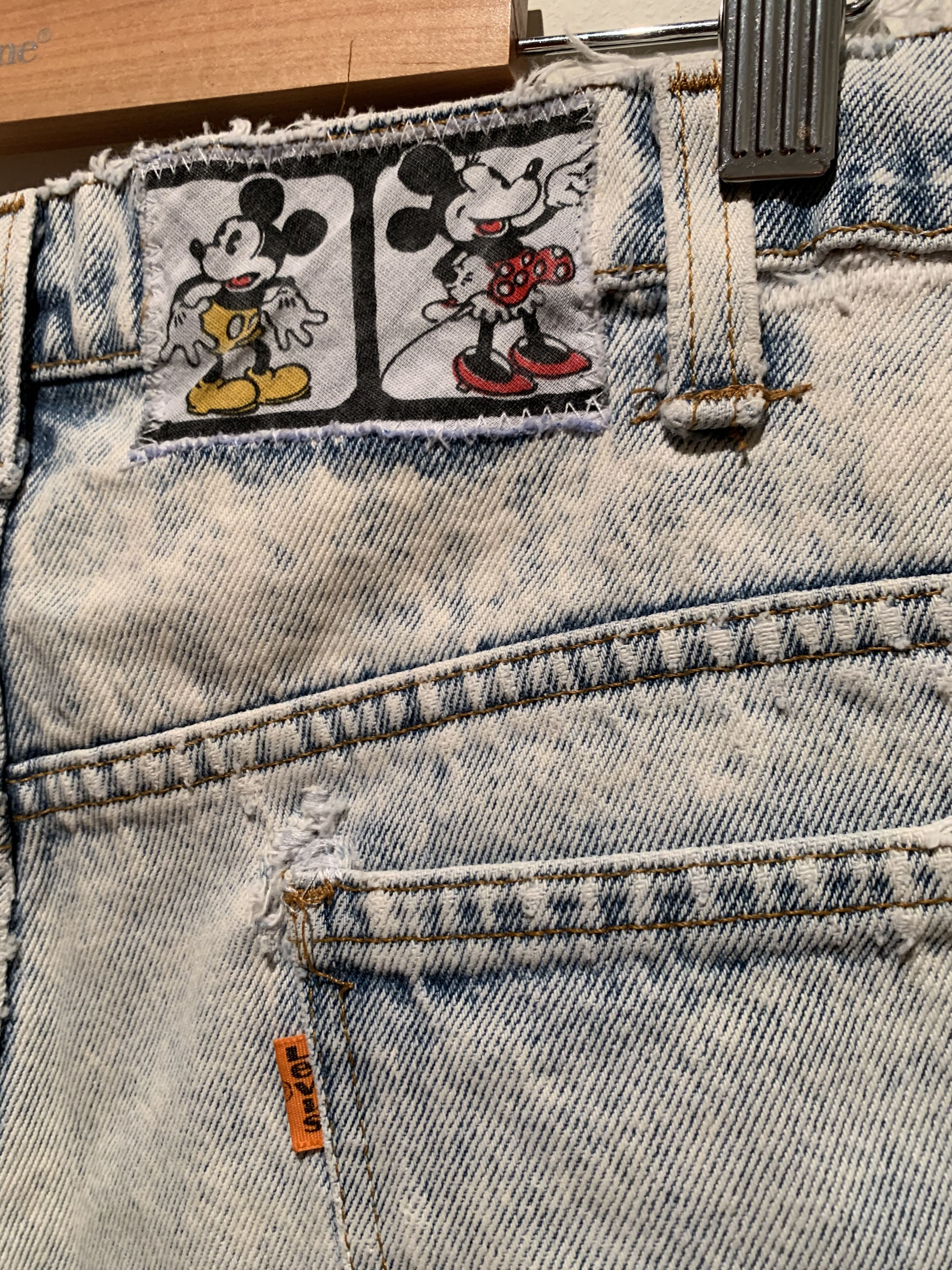 Levi's *RARE* Vintage Levi’s Disney Orange Tab Patchwork Shorts Size US 32 / EU 48 - 9 Thumbnail