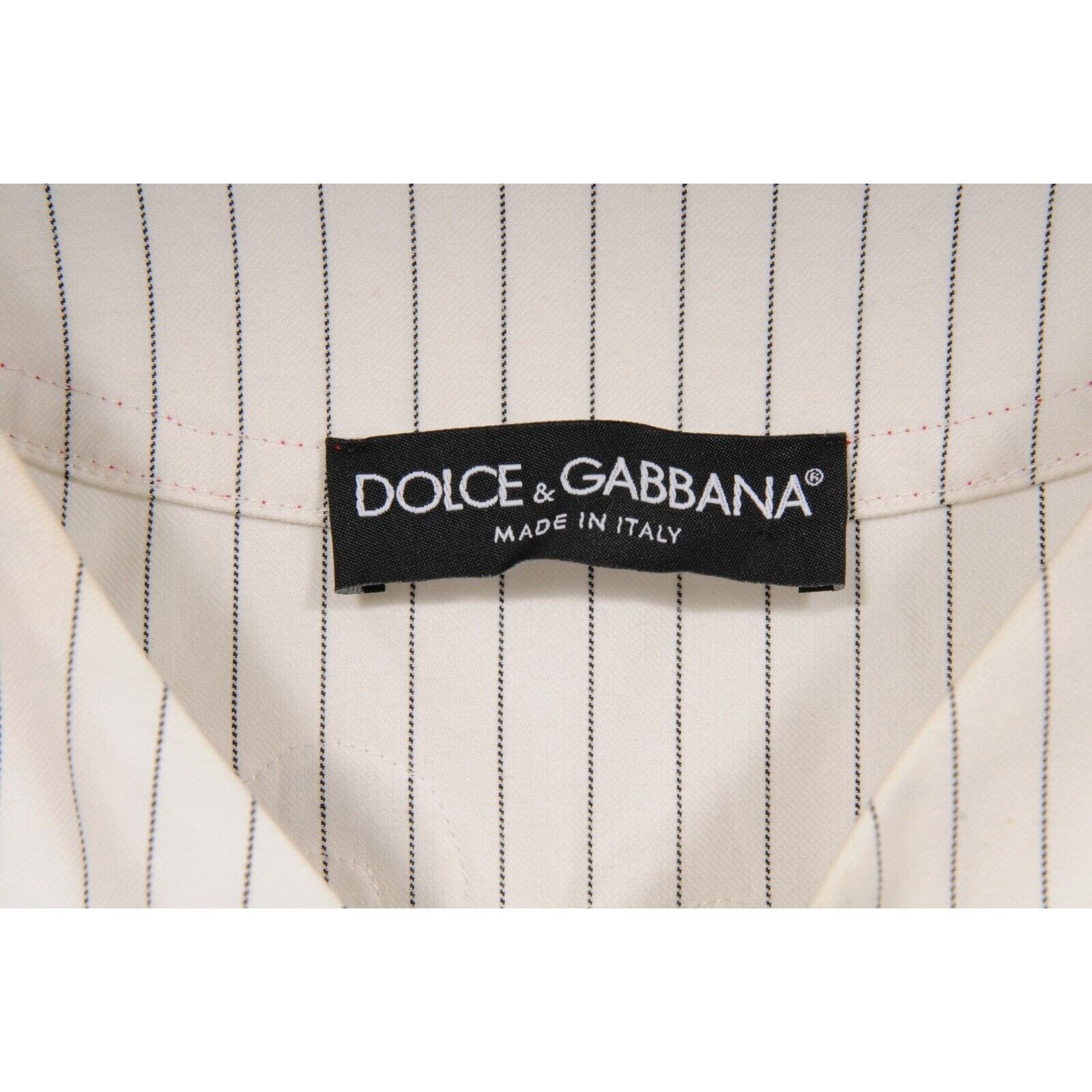 Dolce & Gabbana White Black Striped Baseball Jersey Size US M / EU 48-50 / 2 - 4 Thumbnail