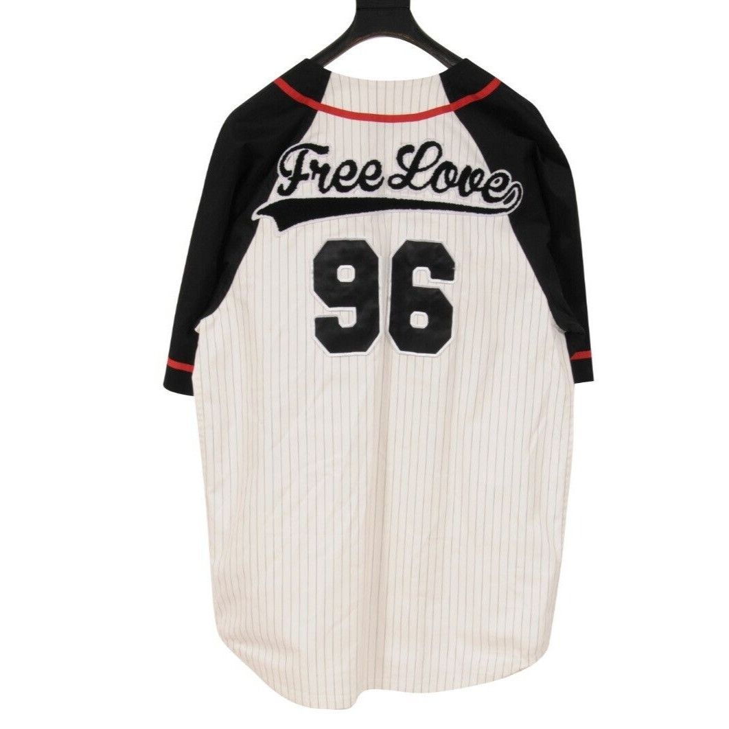 Dolce & Gabbana White Black Striped Baseball Jersey Size US M / EU 48-50 / 2 - 2 Thumbnail