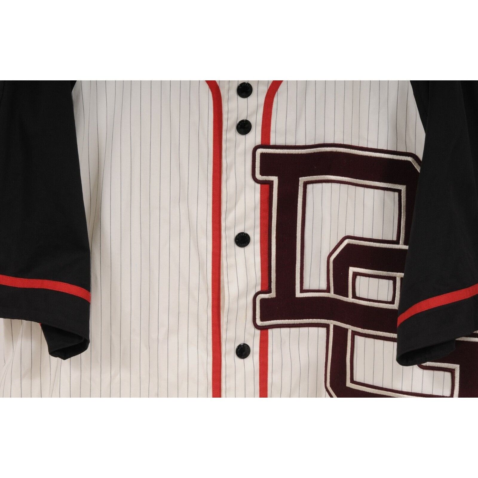 Dolce & Gabbana White Black Striped Baseball Jersey Size US M / EU 48-50 / 2 - 3 Thumbnail
