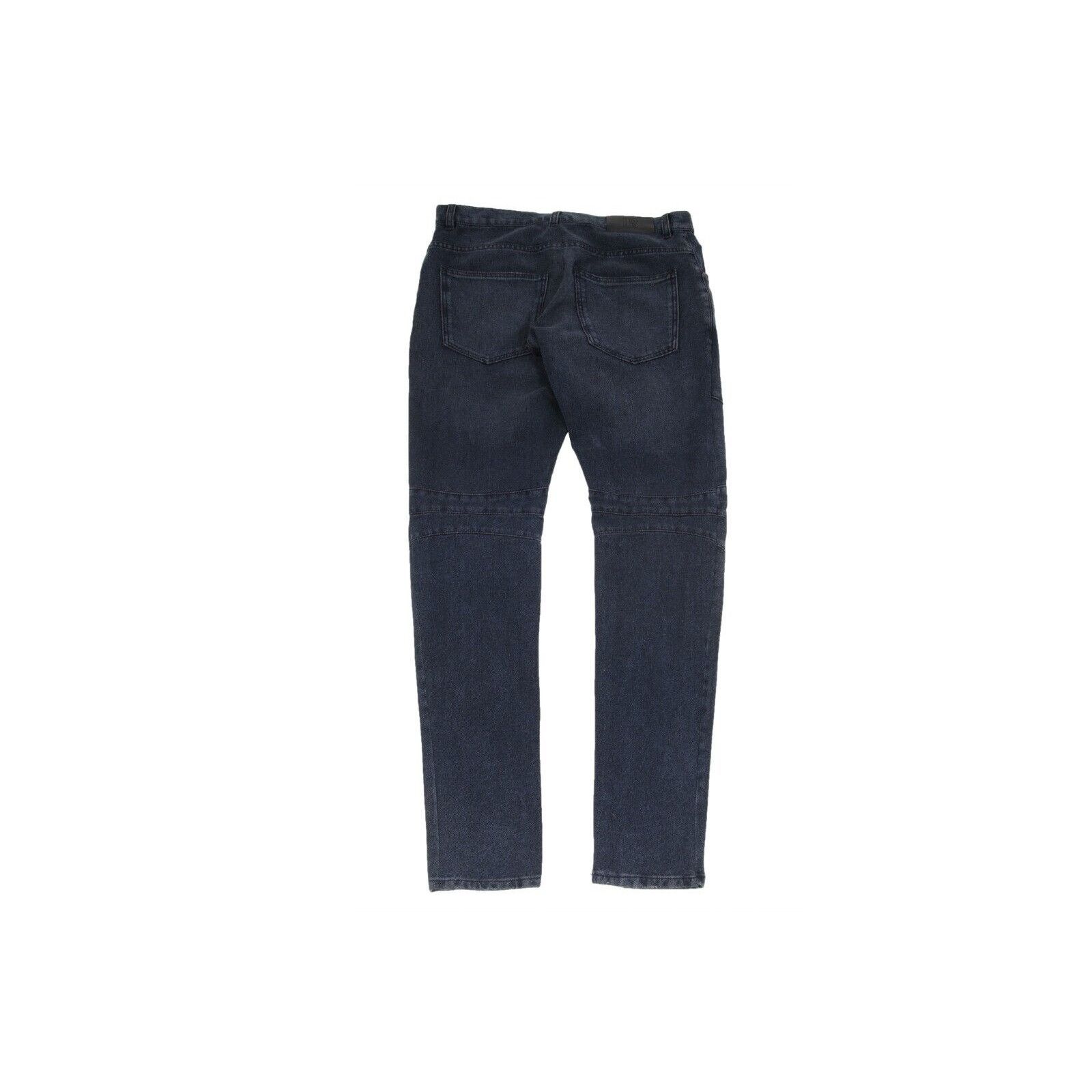 Pierre Balmain Blue Indigo Skinny Biker Jeans Size US 36 / EU 52 - 2 Thumbnail