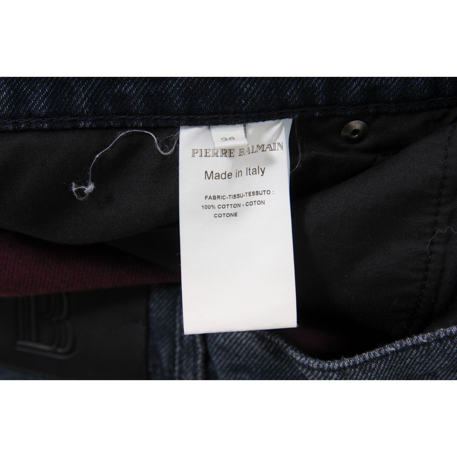 Pierre Balmain Blue Indigo Skinny Biker Jeans Size US 36 / EU 52 - 8 Thumbnail