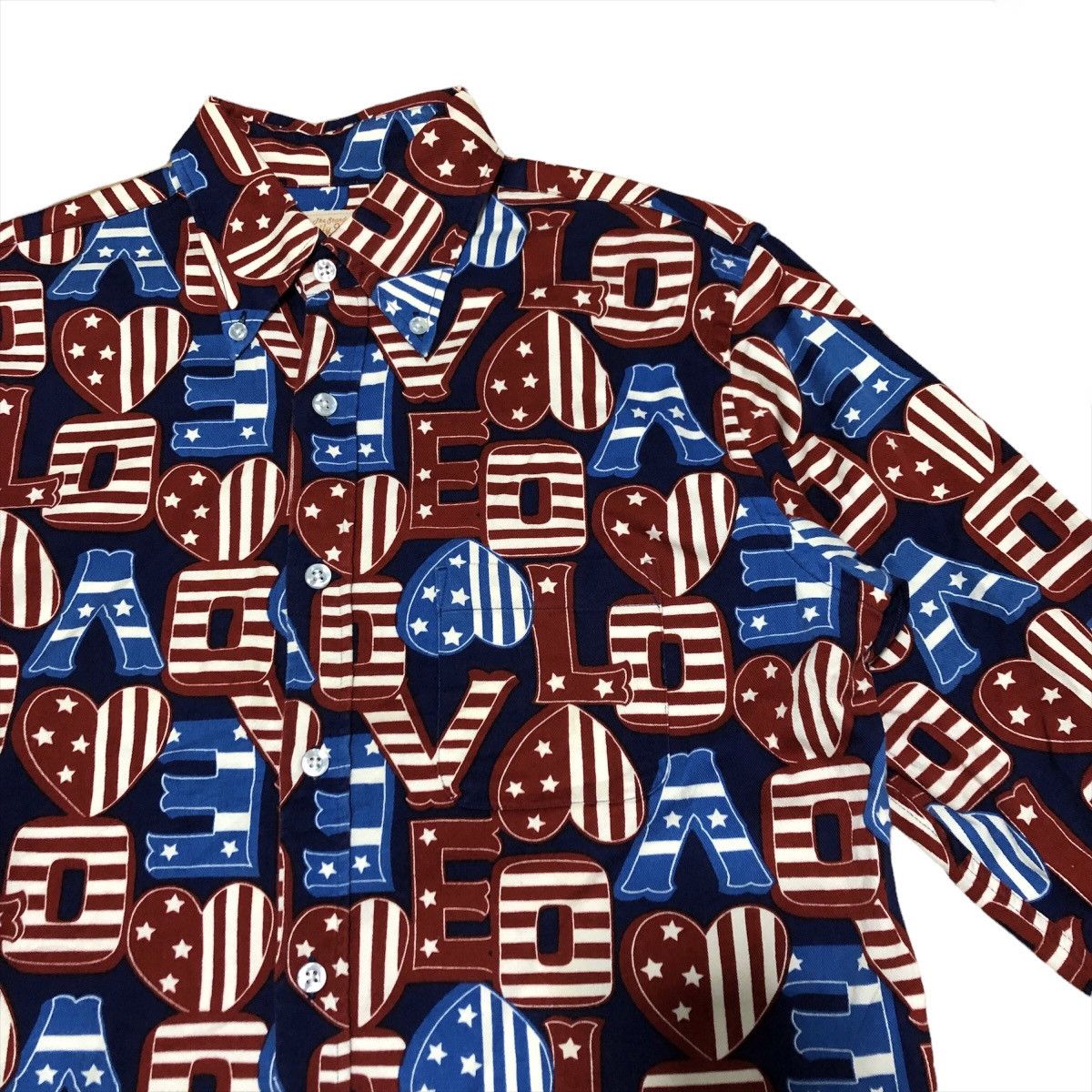 Beams Plus Vintage Japanese Beams Boy Hysteric Love Overprinted Shirt Size US S / EU 44-46 / 1 - 2 Thumbnail
