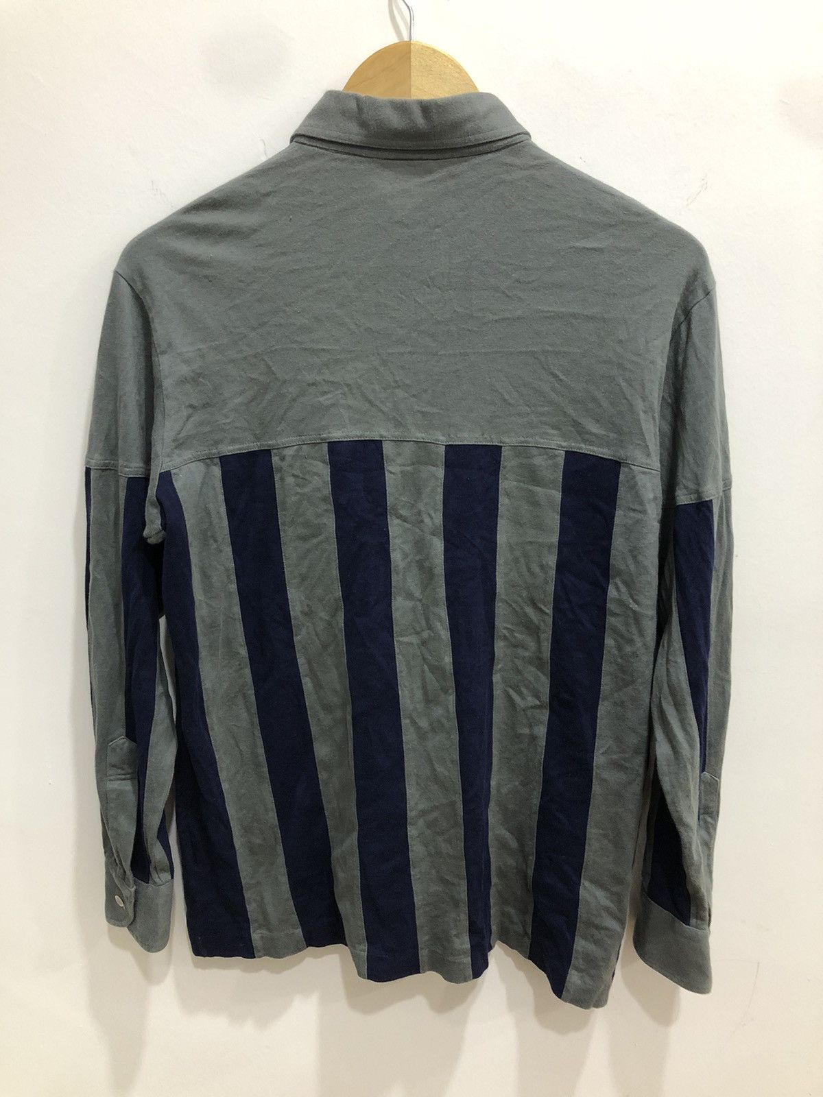Yves Saint Laurent Vintage Yves Saint Laurent Double Pocket Stripes Longsleeve Size US M / EU 48-50 / 2 - 10 Thumbnail