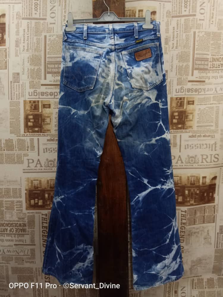 Vintage × Wrangler Vintage WRANGLER BLUE THUNDER ACID WASH Denim Jeans Size US 30 / EU 46 - 2 Thumbnail