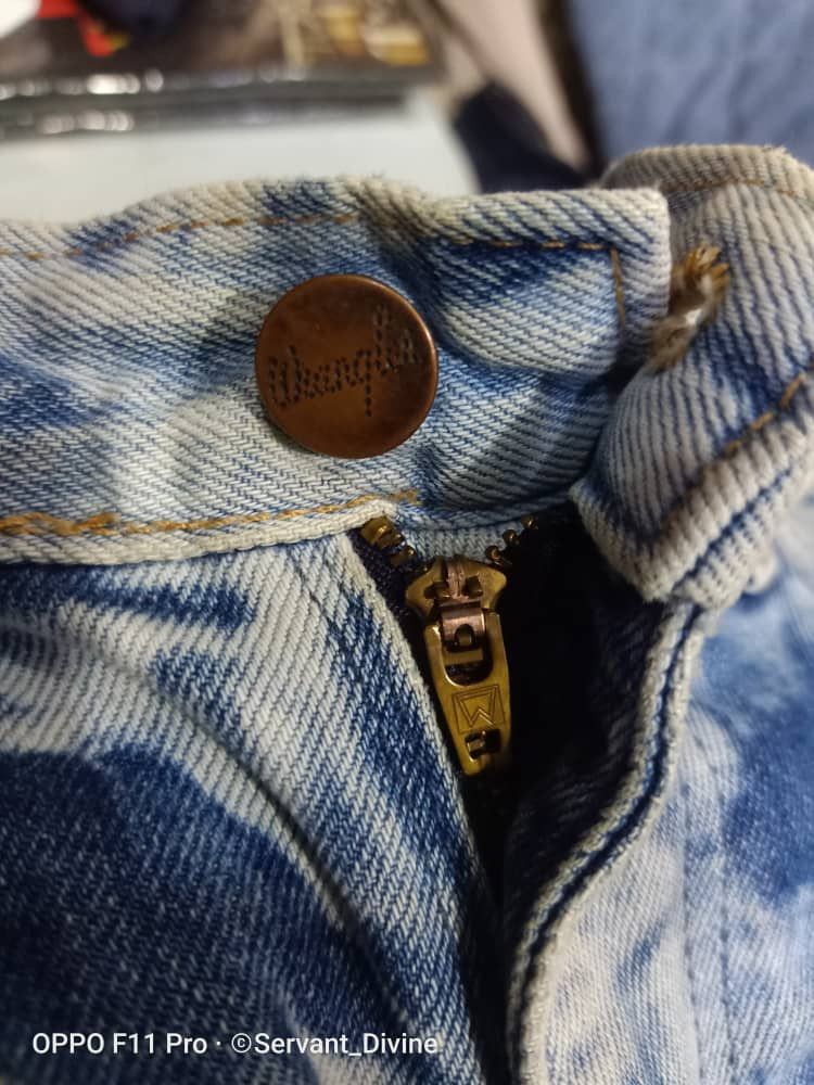 Vintage × Wrangler Vintage WRANGLER BLUE THUNDER ACID WASH Denim Jeans Size US 30 / EU 46 - 3 Thumbnail