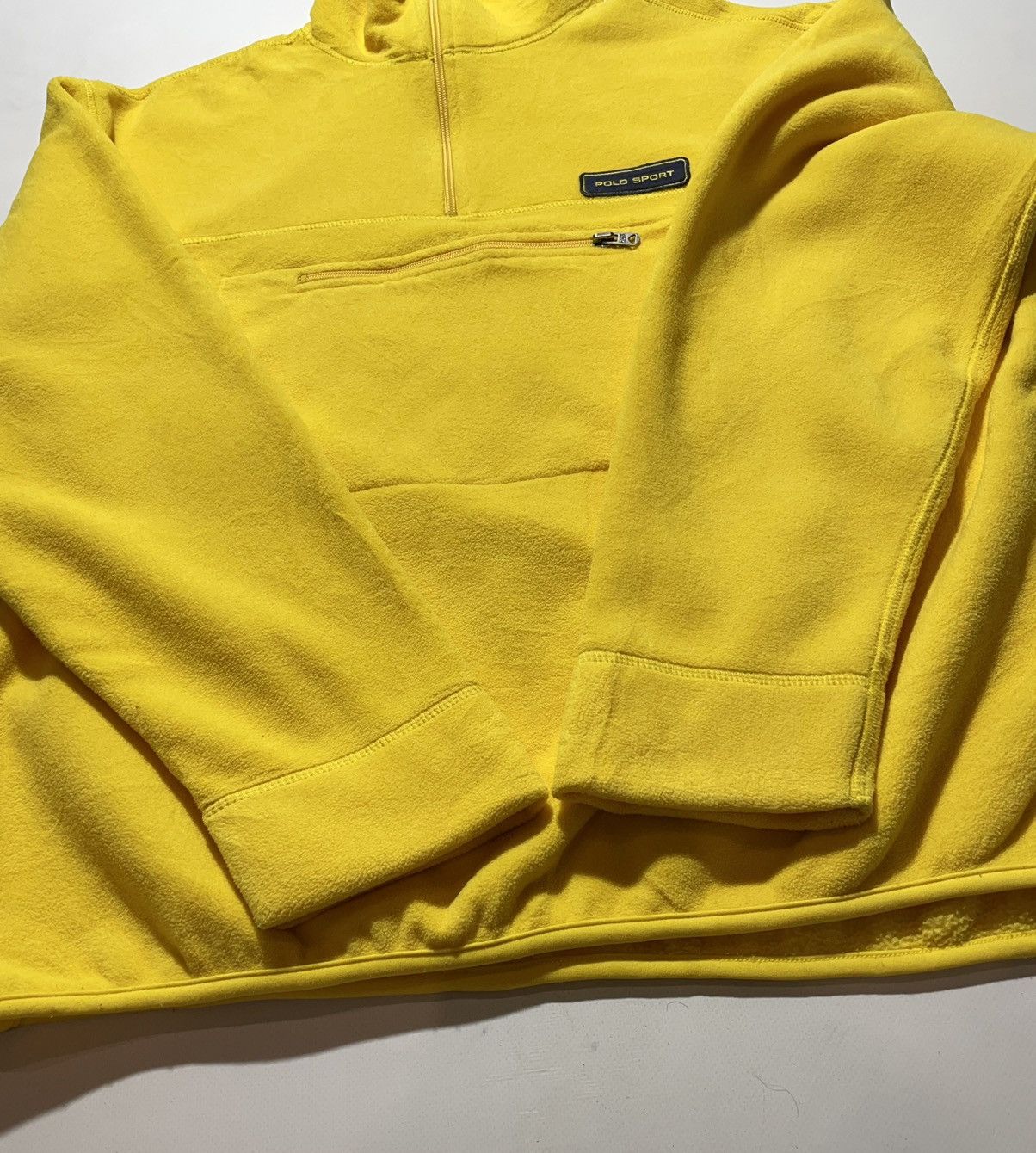 Ralph Lauren Vintage Polo Sport Yellow Fleece Size US L / EU 52-54 / 3 - 6 Thumbnail