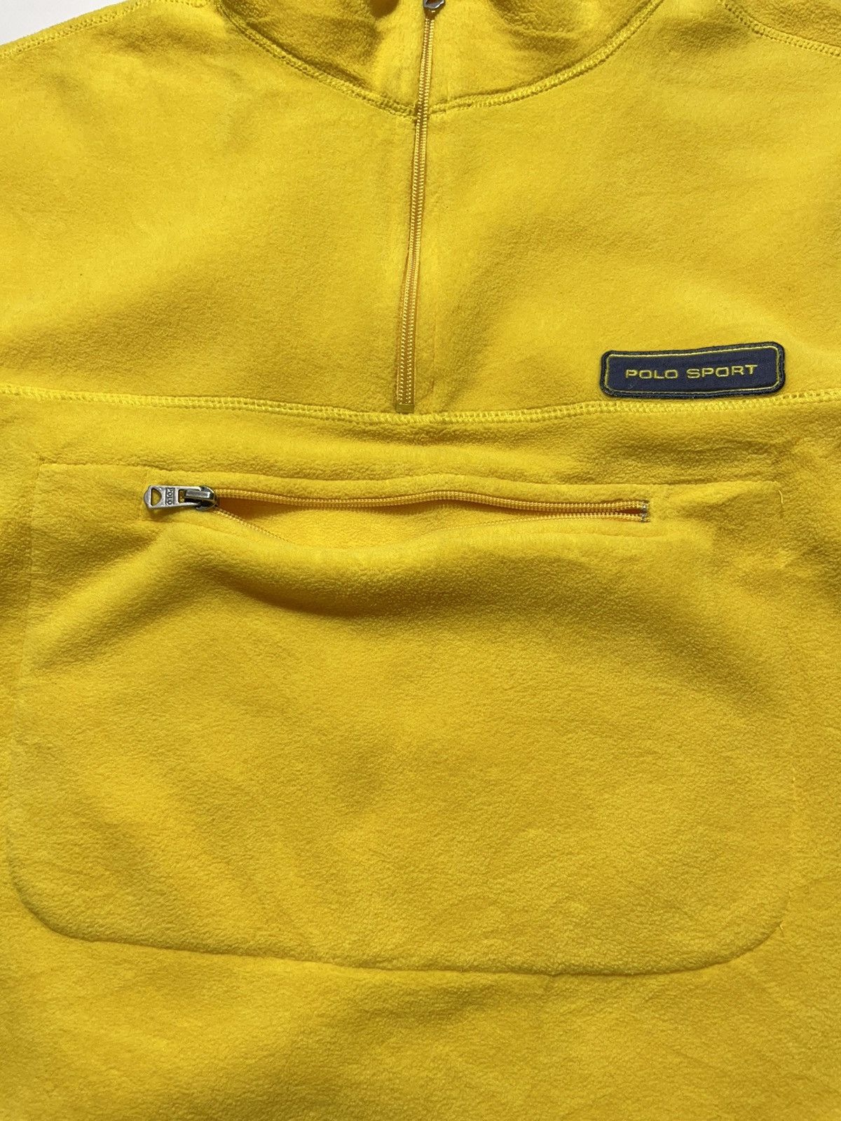 Ralph Lauren Vintage Polo Sport Yellow Fleece Size US L / EU 52-54 / 3 - 4 Thumbnail