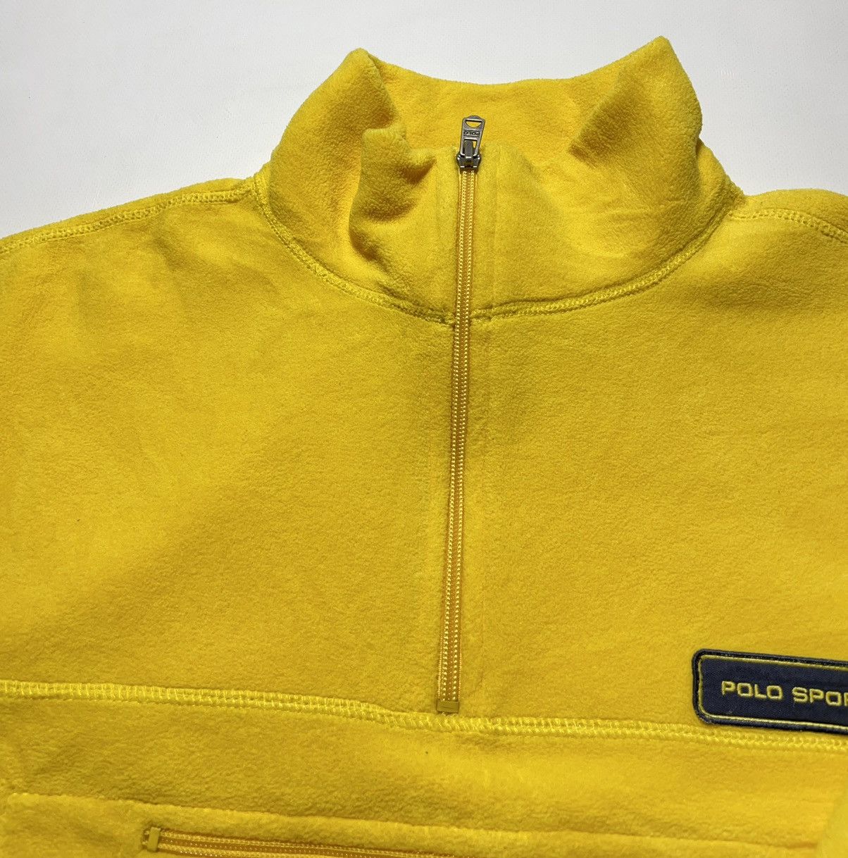 Ralph Lauren Vintage Polo Sport Yellow Fleece Size US L / EU 52-54 / 3 - 5 Thumbnail