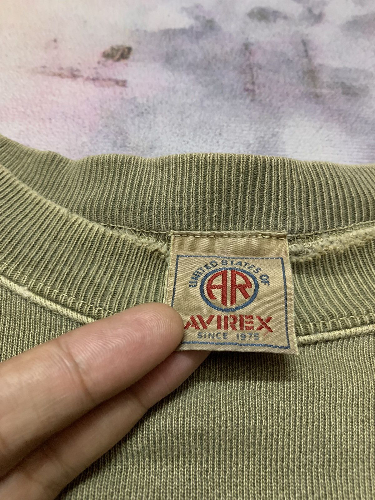 Vintage AVIREX Kraut Krusher Bomber Thashed Sweatshirt