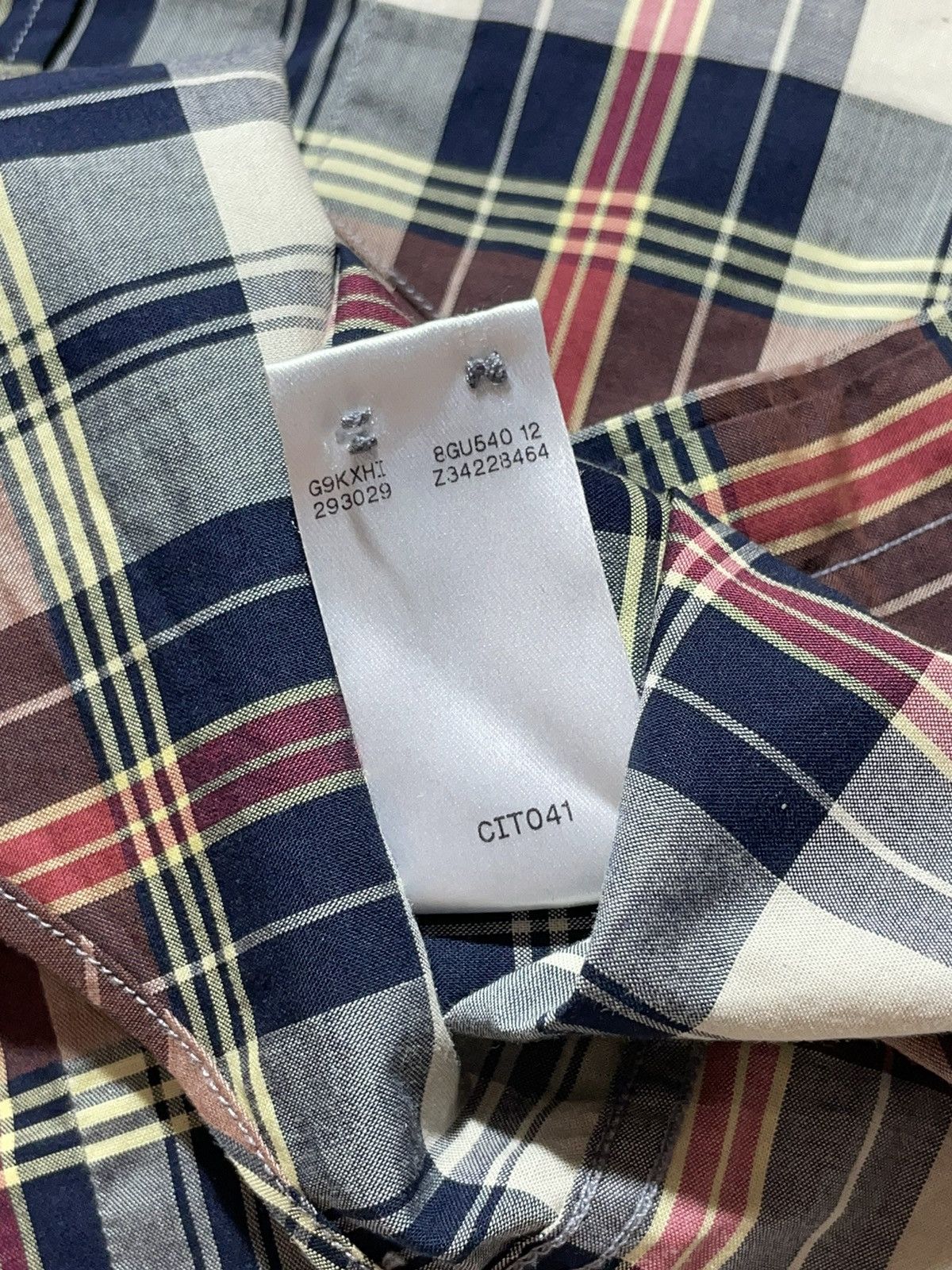 Gucci Gucci Plaid Skinny Shirt Size US M / EU 48-50 / 2 - 10 Thumbnail