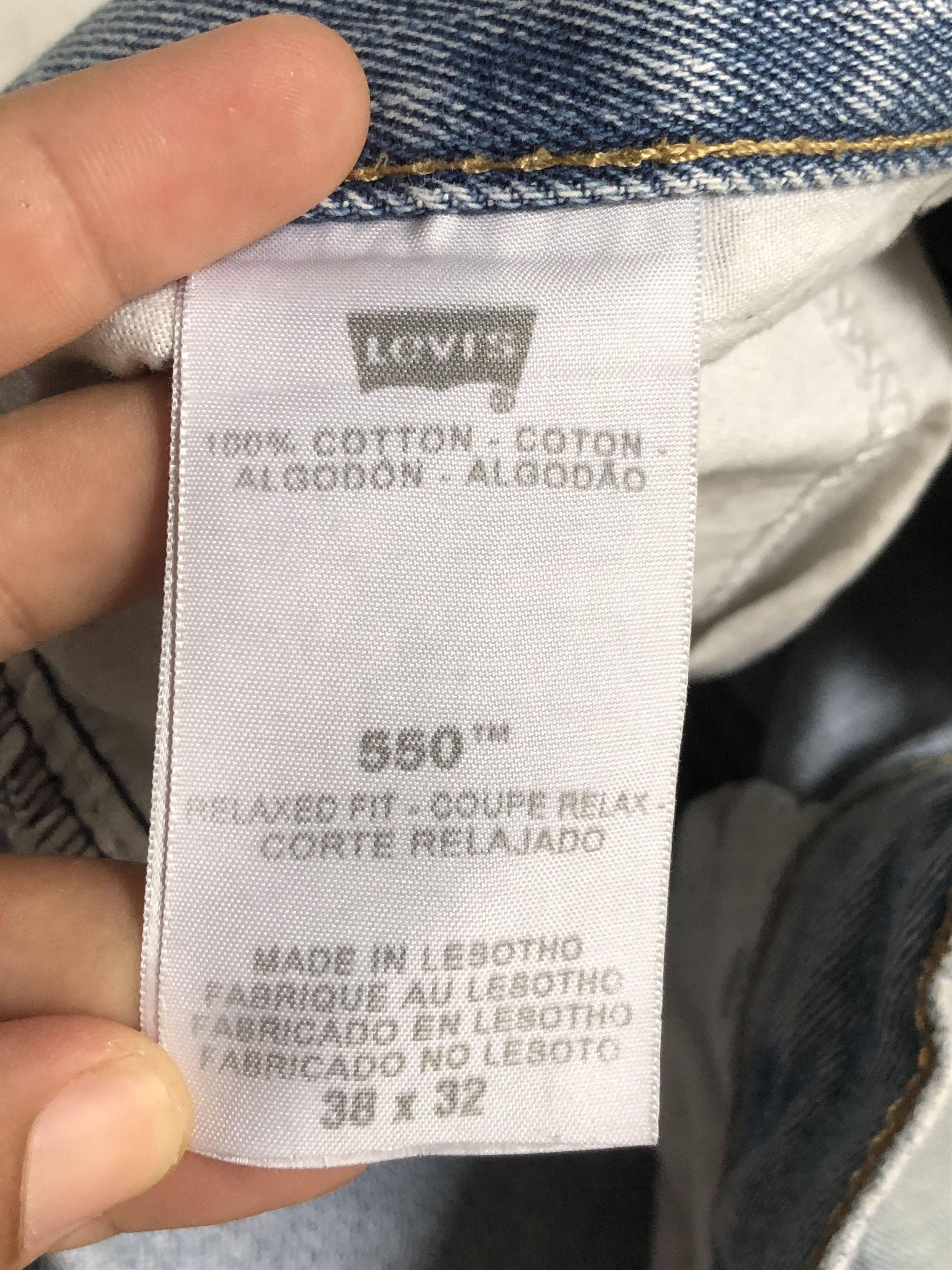 Levi's Vintage Levis 550 Relaxed Fit Jeans L345 Size US 38 / EU 54 - 15 Thumbnail