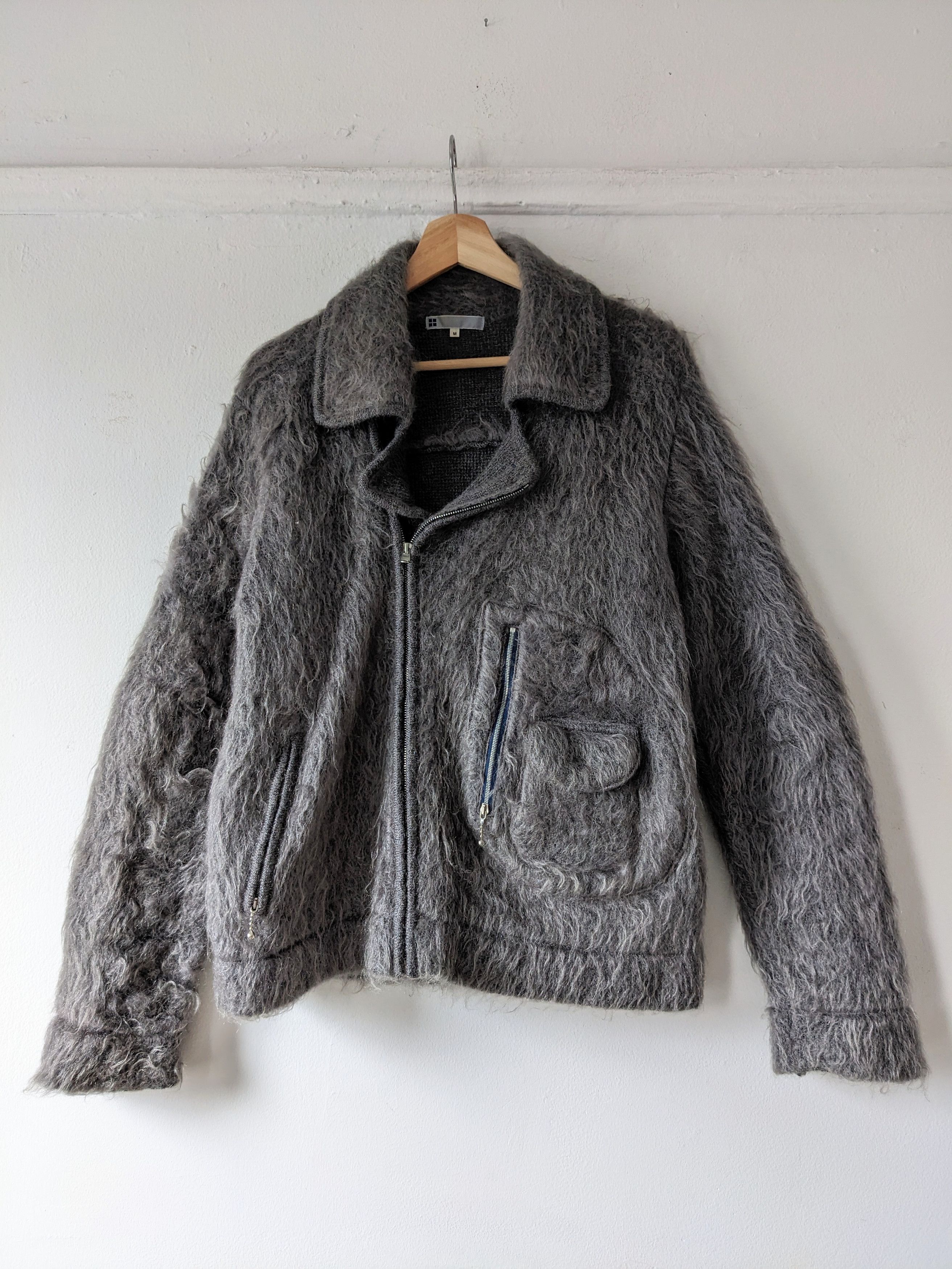 Beams Plus FW91 Shaggy Mohair Perfecto Biker Jacket Size US M / EU 48-50 / 2 - 1 Thumbnail