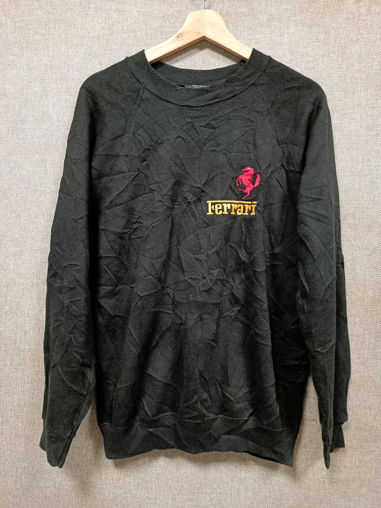 Ferrari vintage 90s sweatshirt Ferrari logo embroidery Size US M / EU 48-50 / 2 - 1 Thumbnail