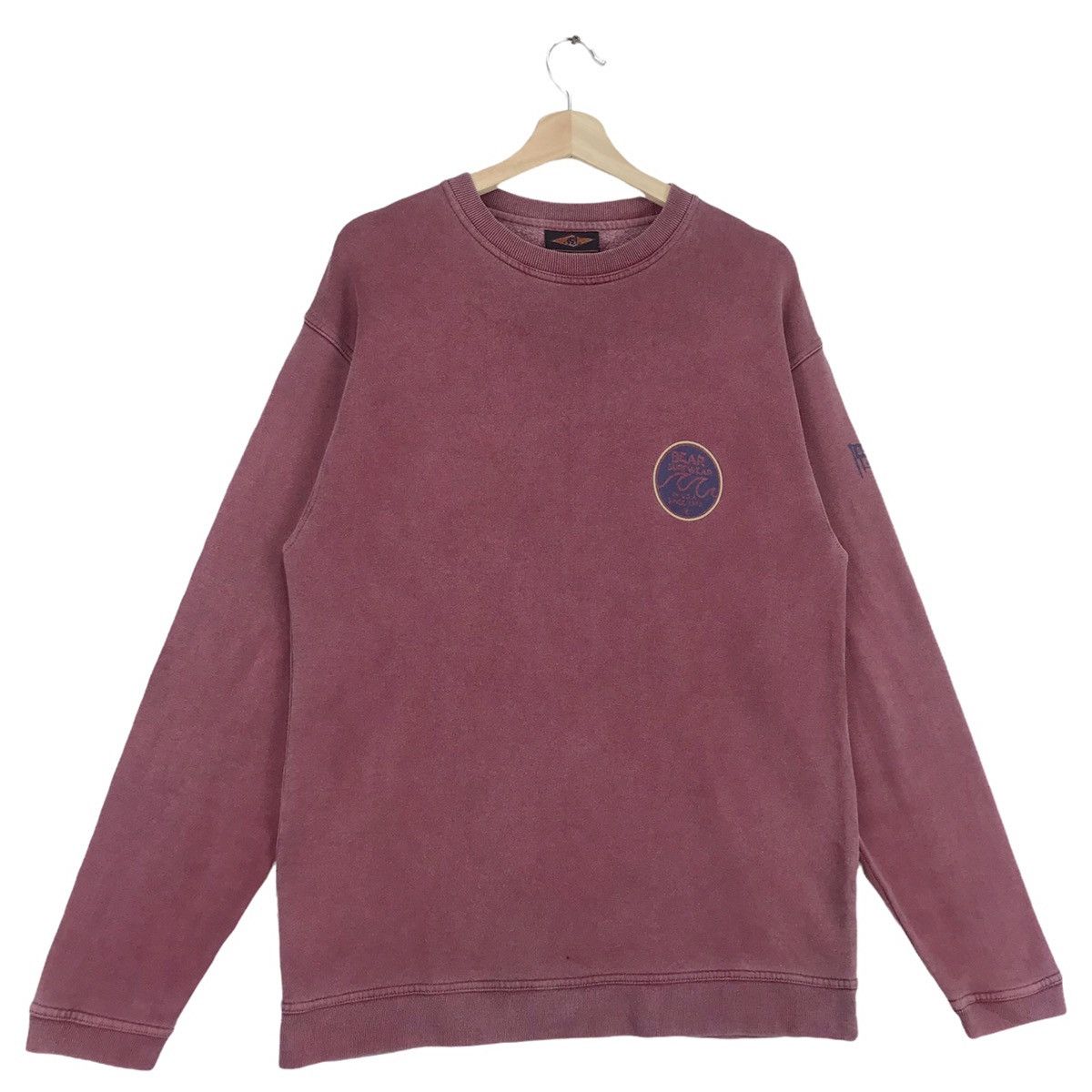 Vintage 90’s Bear Surfboards Sweatshirts Stonewash Red Crewneck Size US M / EU 48-50 / 2 - 5 Thumbnail
