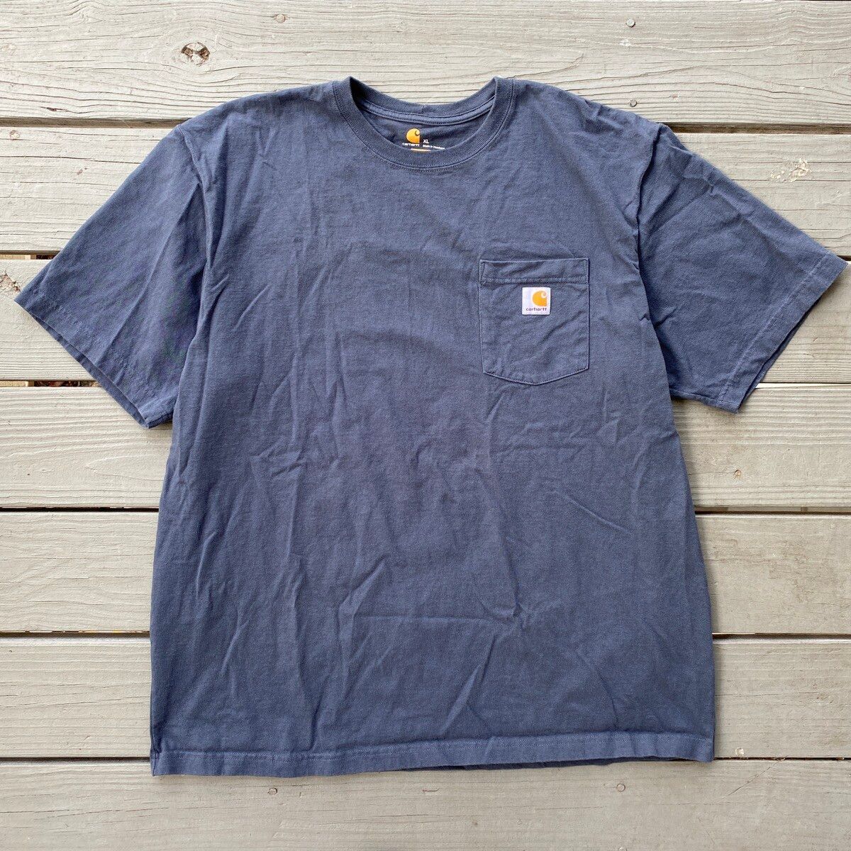 Carhartt Carhartt Pocket T-Shirt Navy Blue Size US XL / EU 56 / 4 - 1 Preview