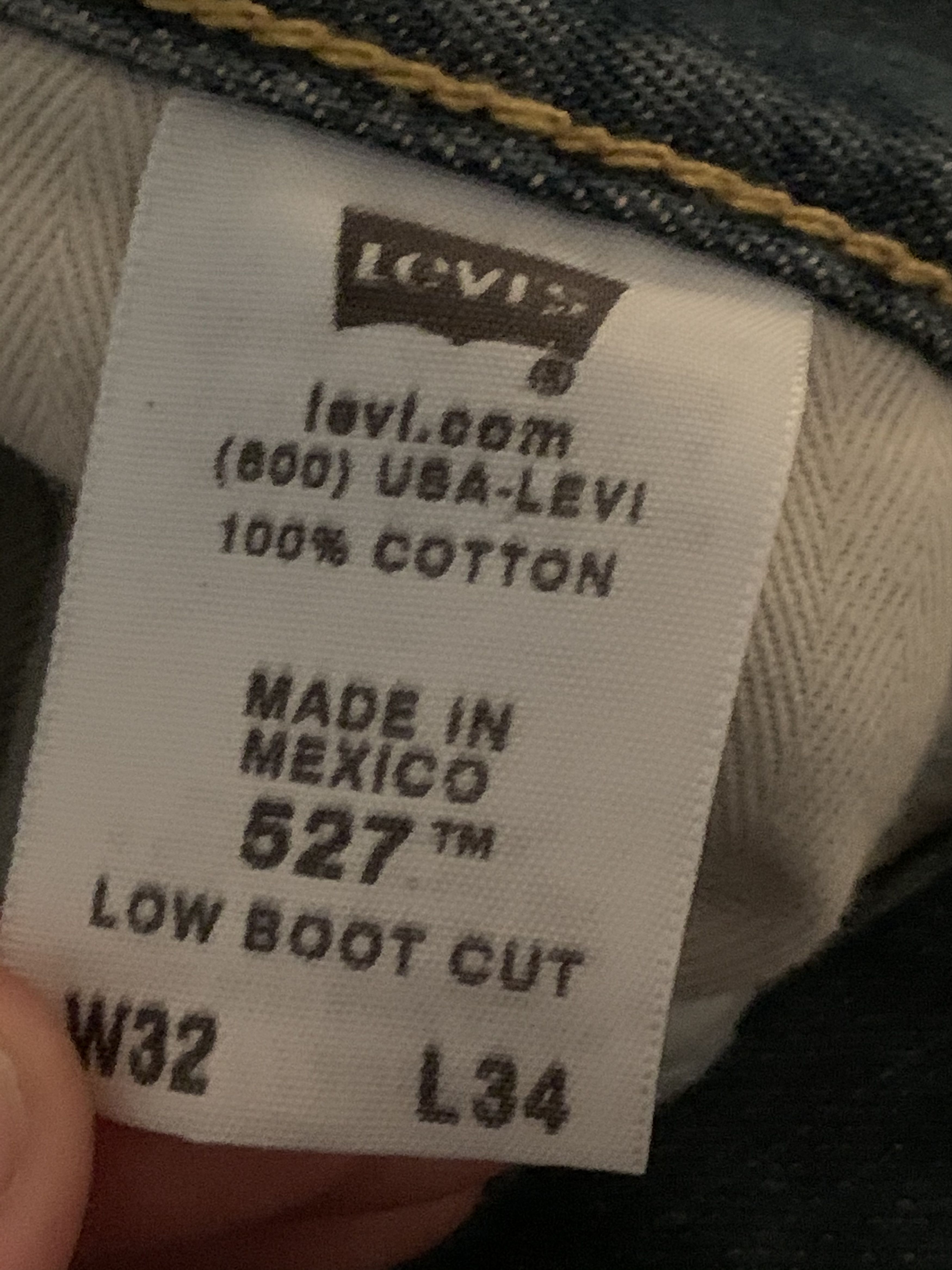 Levi's *RARE* Vintage New Levi’s 527 Slim Flare Bootcut Denim Jeans Size US 32 / EU 48 - 11 Thumbnail