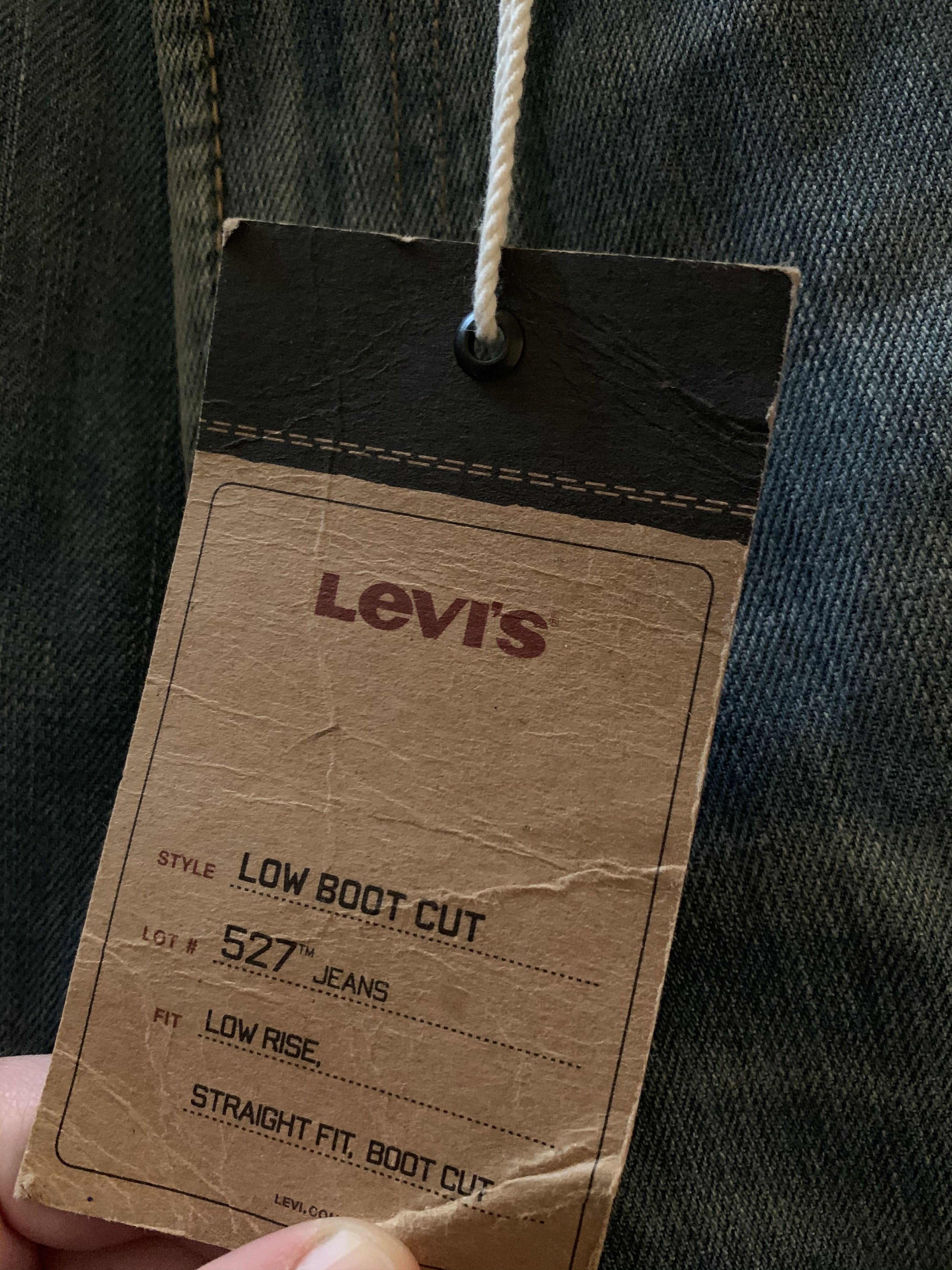 Levi's *RARE* Vintage New Levi’s 527 Slim Flare Bootcut Denim Jeans Size US 32 / EU 48 - 9 Thumbnail