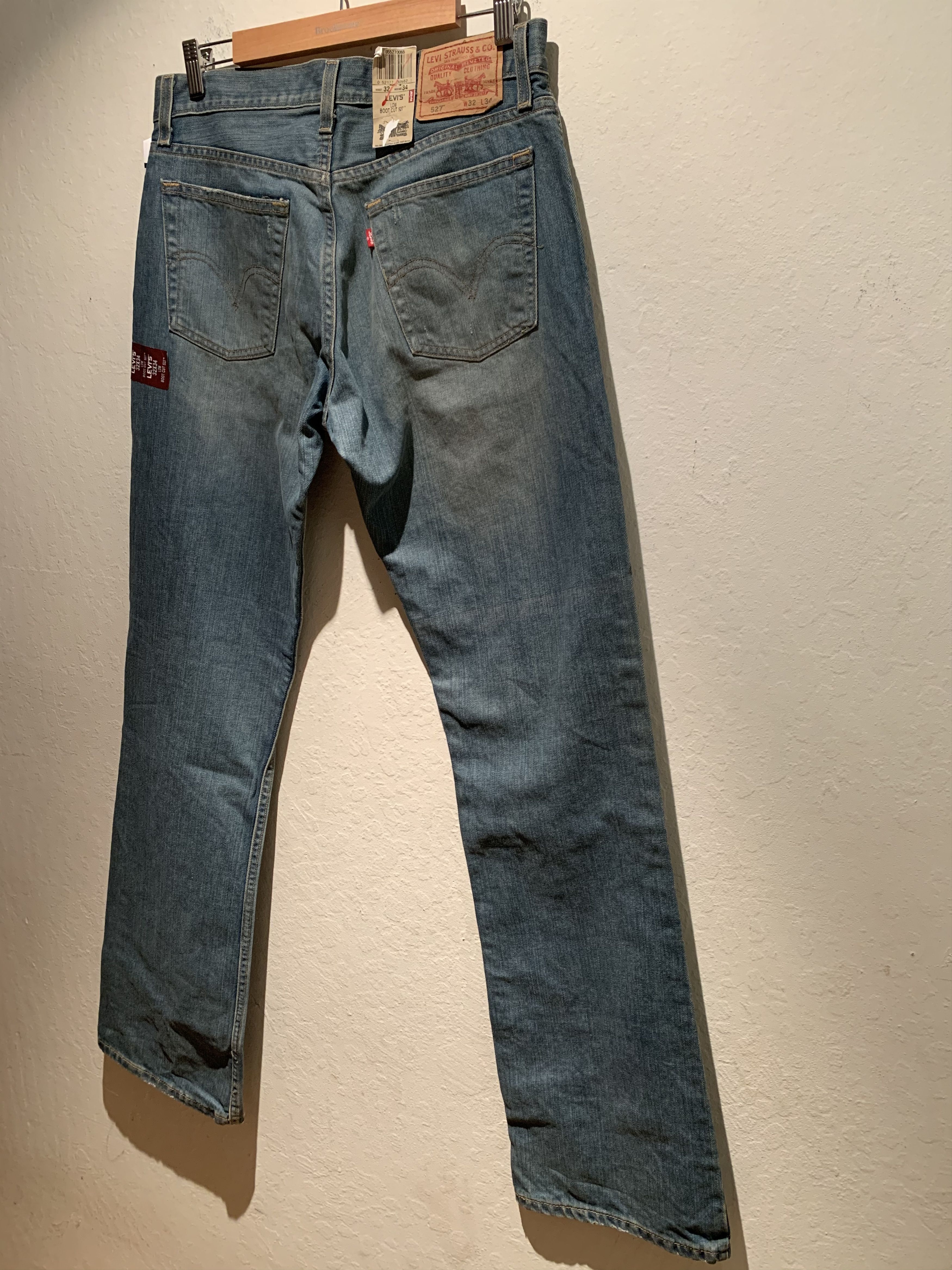Levi's *RARE* Vintage New Levi’s 527 Slim Flare Bootcut Denim Jeans Size US 32 / EU 48 - 3 Thumbnail