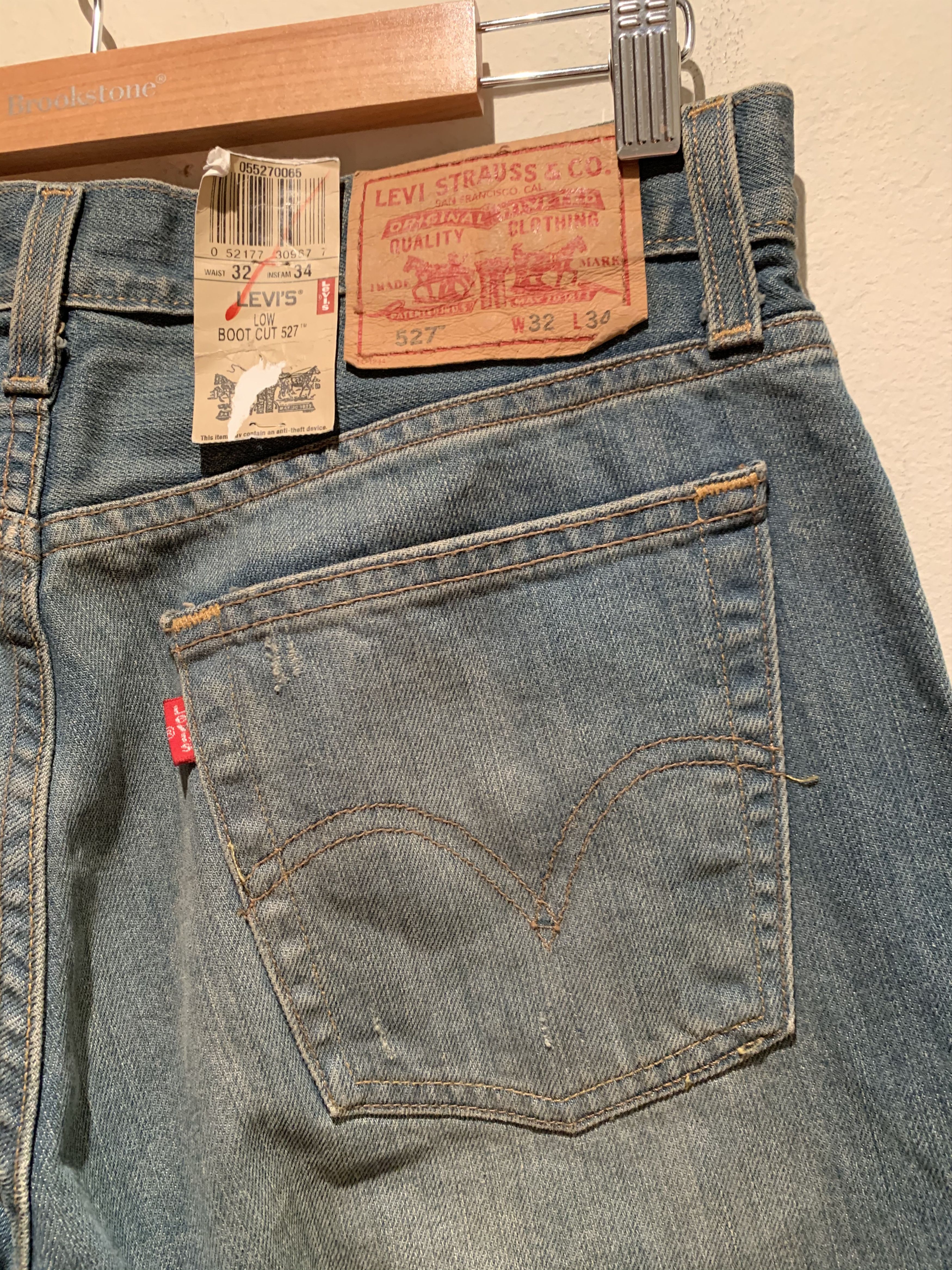 Levi's *RARE* Vintage New Levi’s 527 Slim Flare Bootcut Denim Jeans Size US 32 / EU 48 - 5 Thumbnail