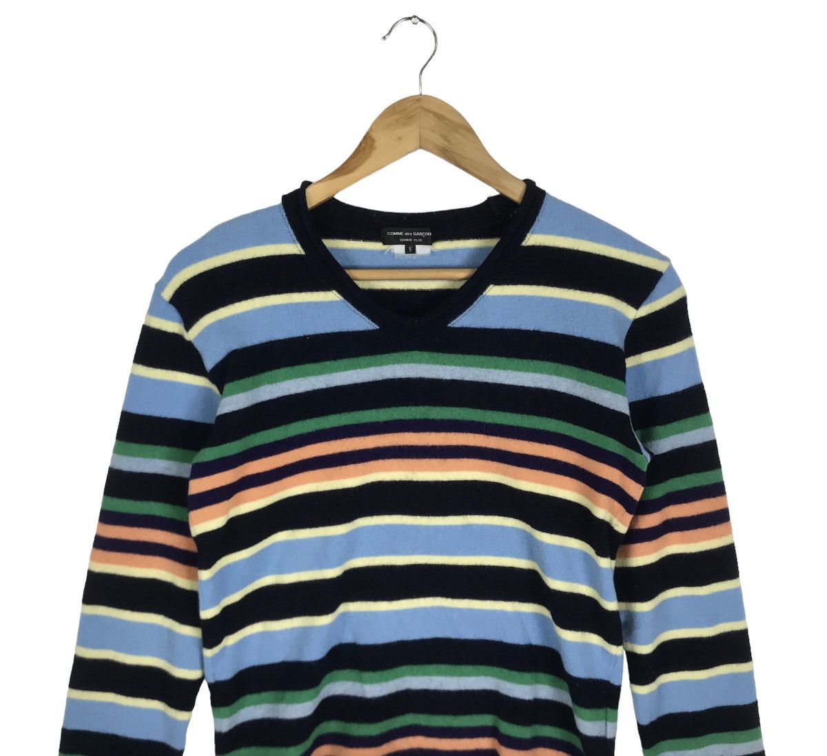 Comme des Garcons AD2006 Comme Des Garcons Homme Plus Stripe Wool Jumper Size S / US 4 / IT 40 - 2 Thumbnail
