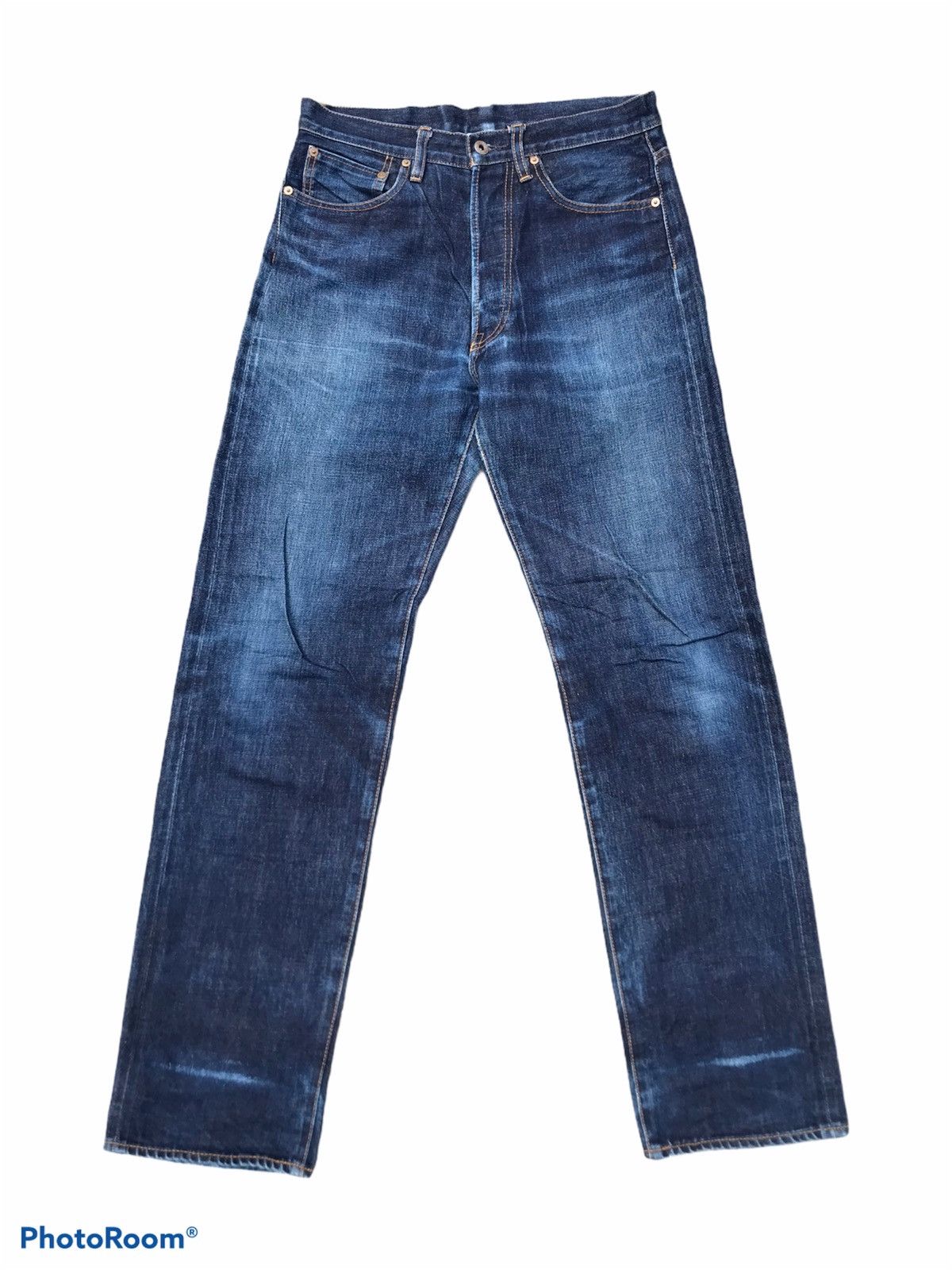 💥GLOBAL WORK Hidden Rivet Indigo JAPAN Woven Selvedge Denim