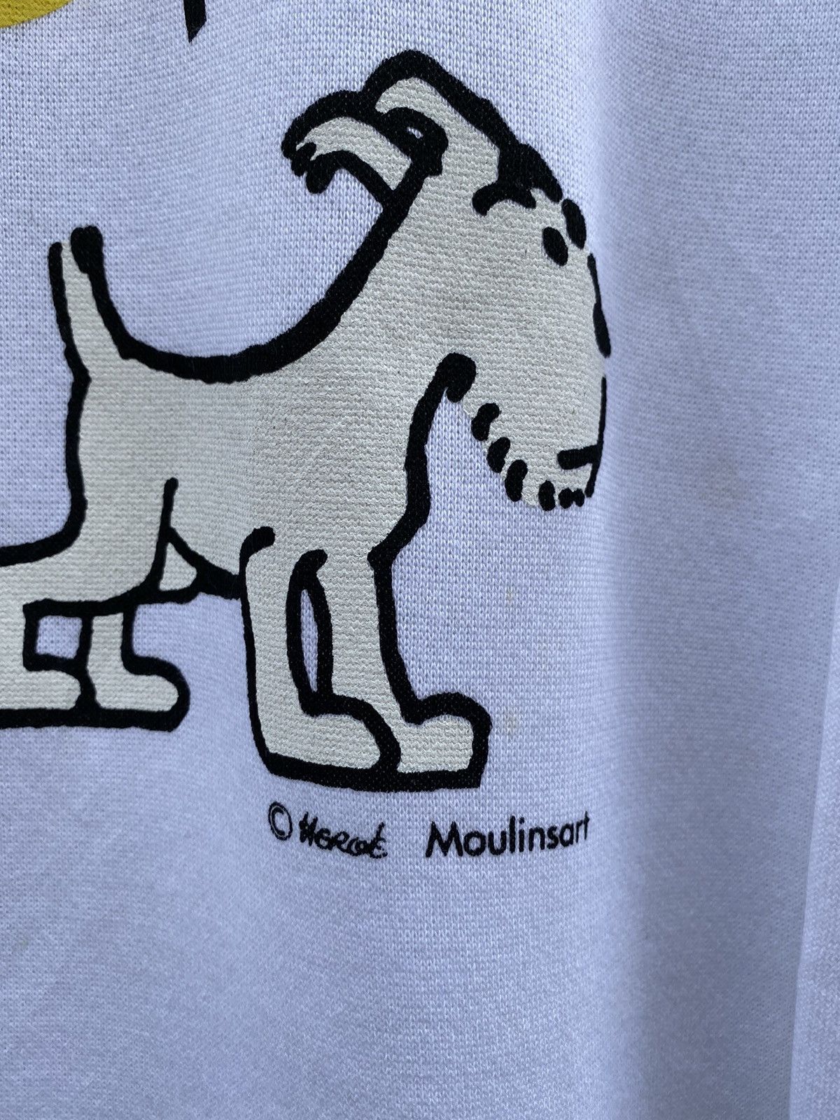 Cartoon Network × Vintage 💥Vintage NOS Tintin & Snowy by Herok Moulinart Rare Design Size US L / EU 52-54 / 3 - 3 Thumbnail