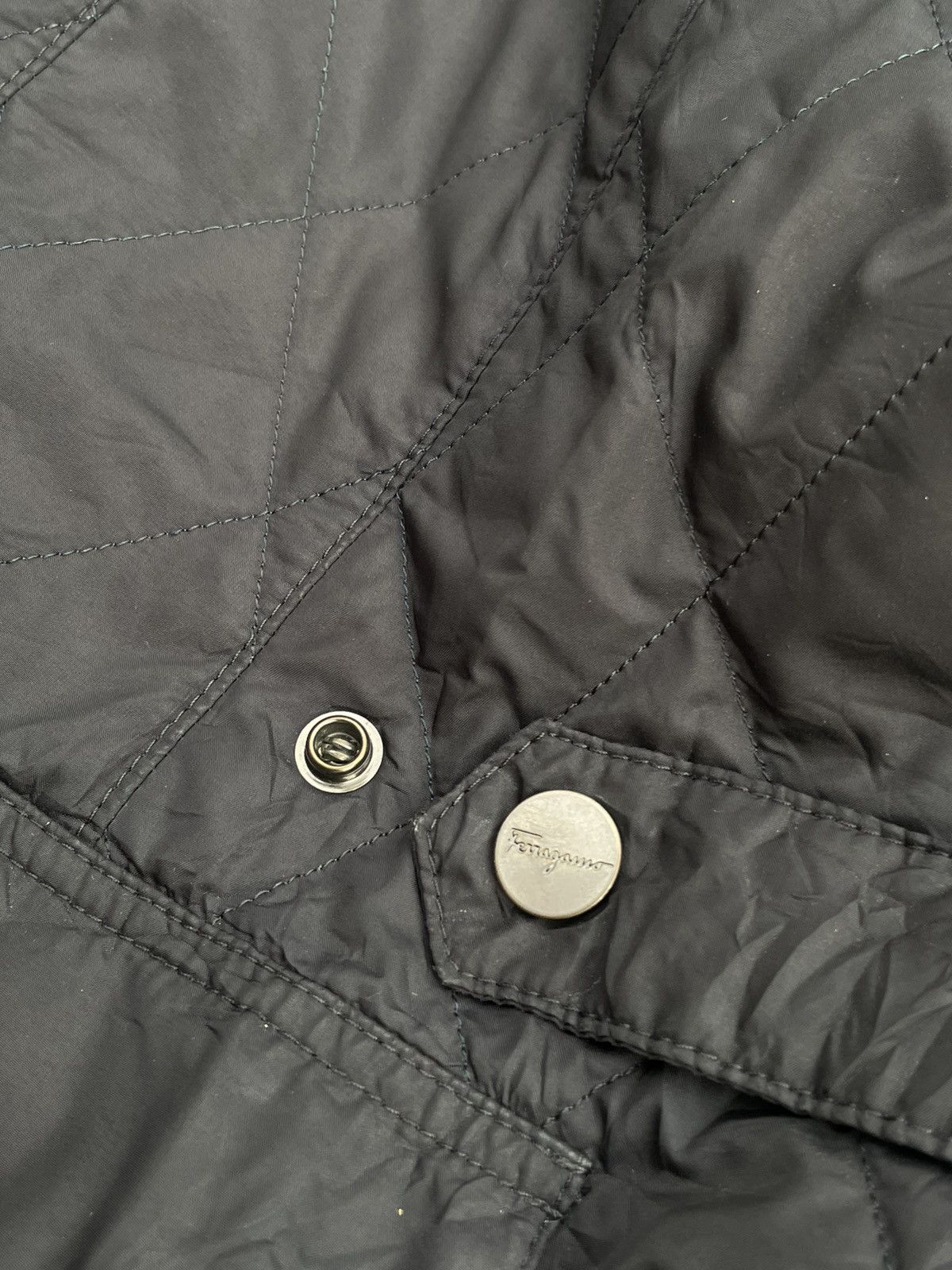 Designer × Salvatore Ferragamo Vintage Salvatore Ferragamo Quilted Jacket Size US M / EU 48-50 / 2 - 10 Thumbnail