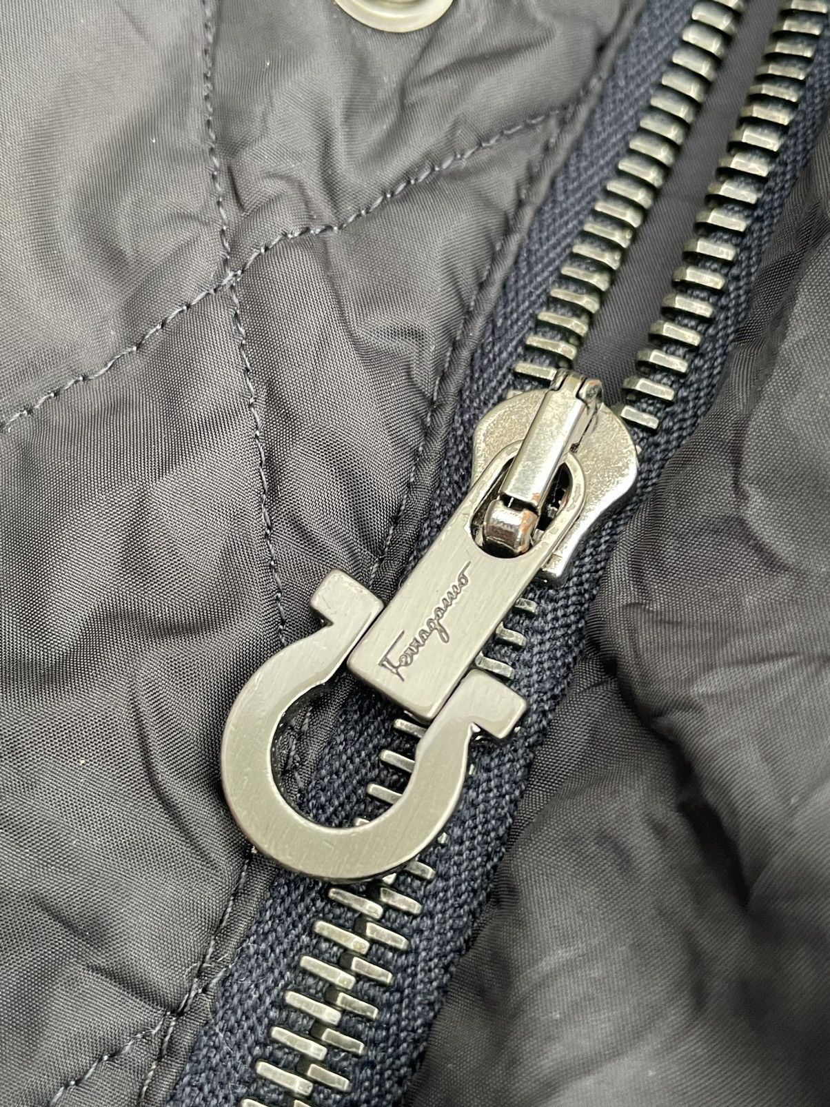 Designer × Salvatore Ferragamo Vintage Salvatore Ferragamo Quilted Jacket Size US M / EU 48-50 / 2 - 14 Thumbnail