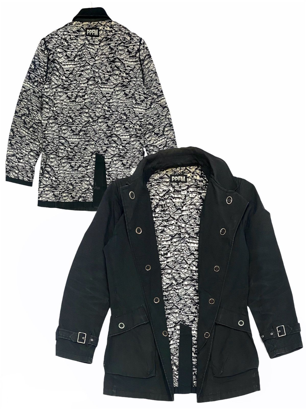 Japanese Brand PPFM RIVERSIBLE JACKET OVERPRINTS Size US M / EU 48-50 / 2 - 1 Thumbnail