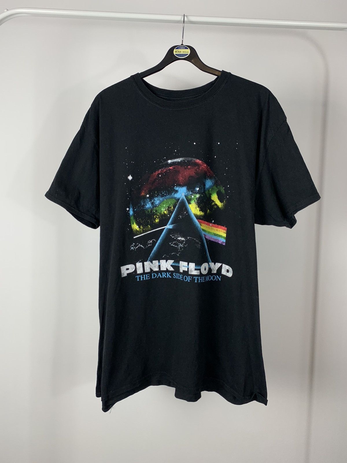 PINK FLOYD Pink Floyd Band T-shirt Band T Men's M size cotton black type Vintage Second Hand