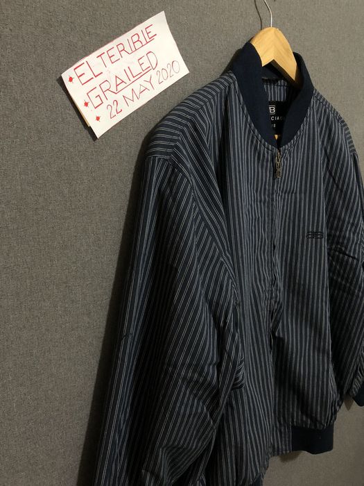 Balenciaga Vintage Striped Balenciaga Bomber Grailed