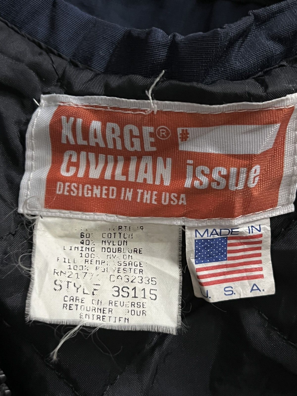 X-LARGE X LARGE civilian Issue vintage zip Jacket hooded logo Size US L / EU 52-54 / 3 - 10 Thumbnail