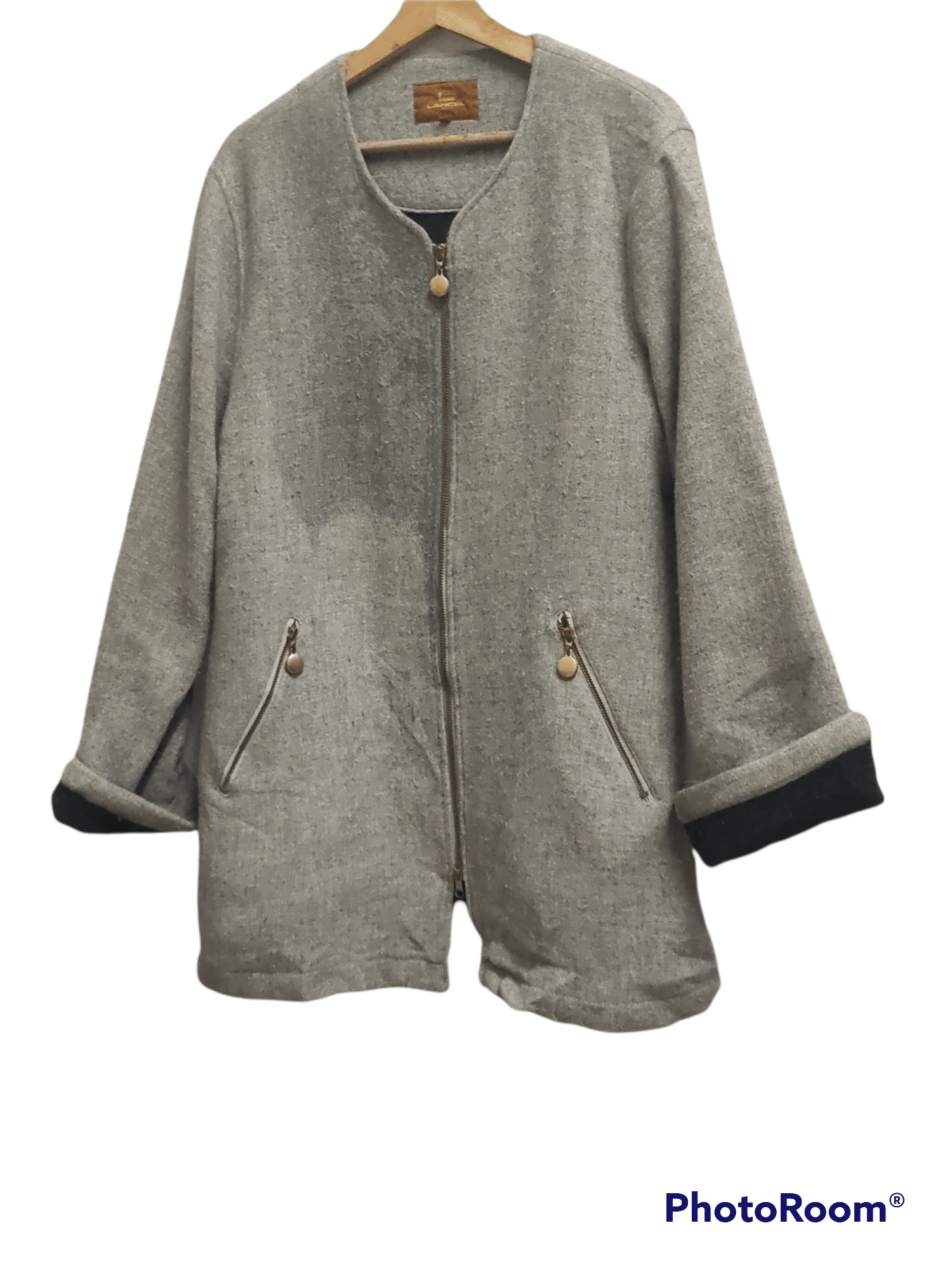 Lancel Lancel Paris wool zip jacket Spellout LOGO VINTAGE Size US L / EU 52-54 / 3 - 1 Thumbnail