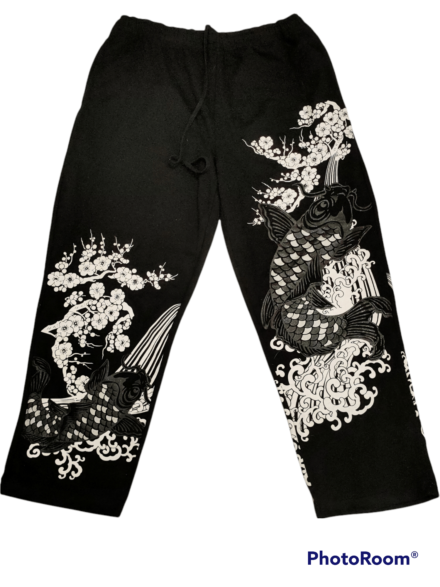 Sorridere sweatpants print out sukajan fish koi rare