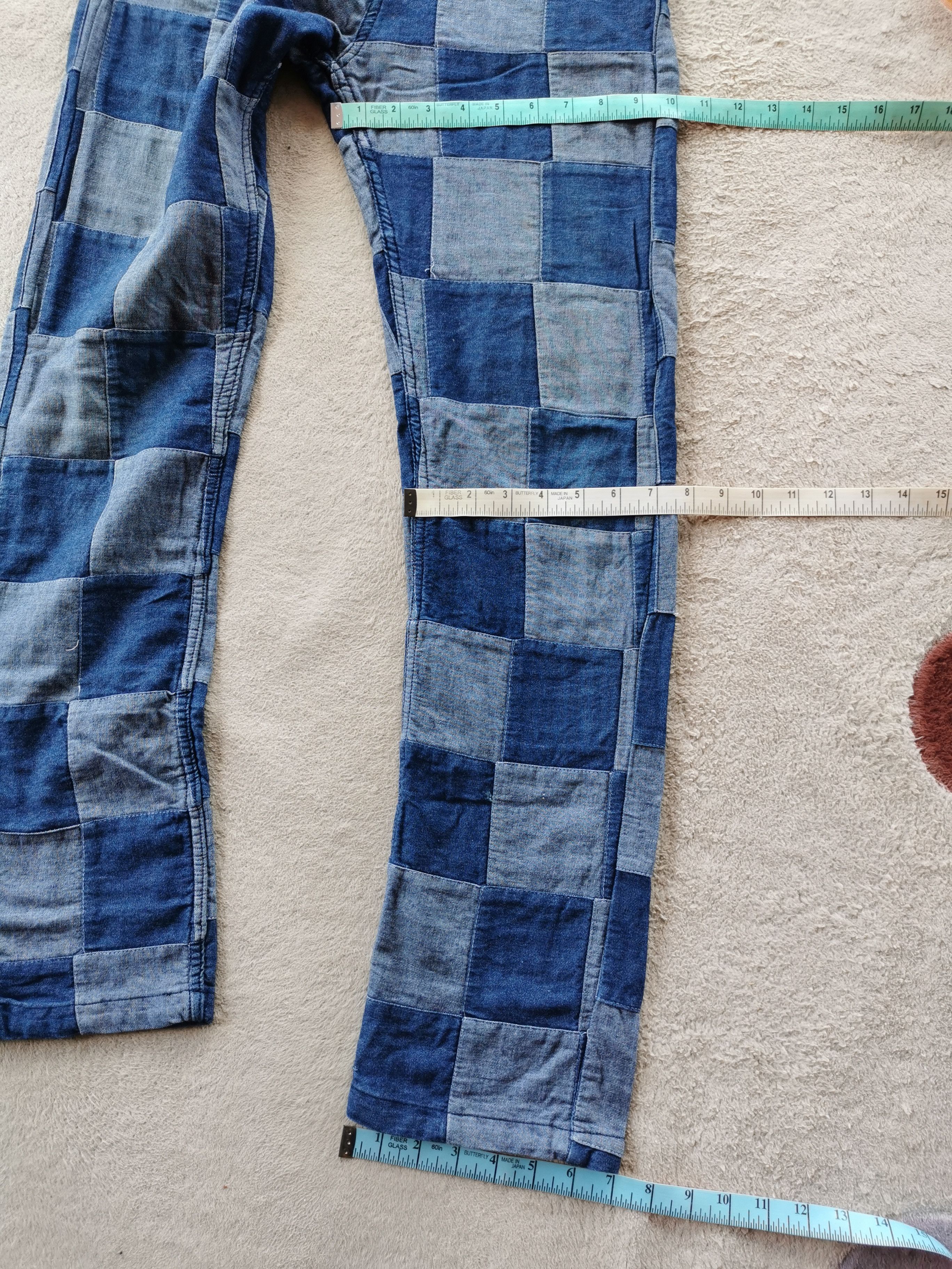 Japanese Brand Midwest Japan Checkered Denim Jeans Size US 30 / EU 46 - 10 Thumbnail