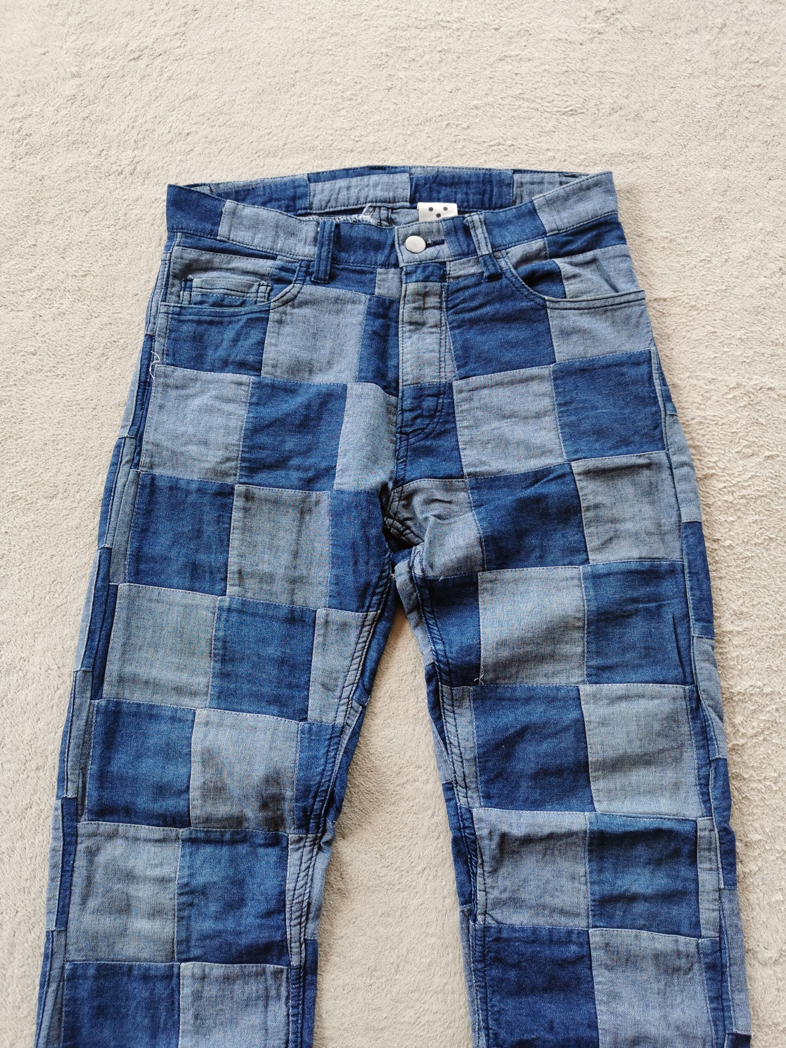Japanese Brand Midwest Japan Checkered Denim Jeans Size US 30 / EU 46 - 1 Thumbnail