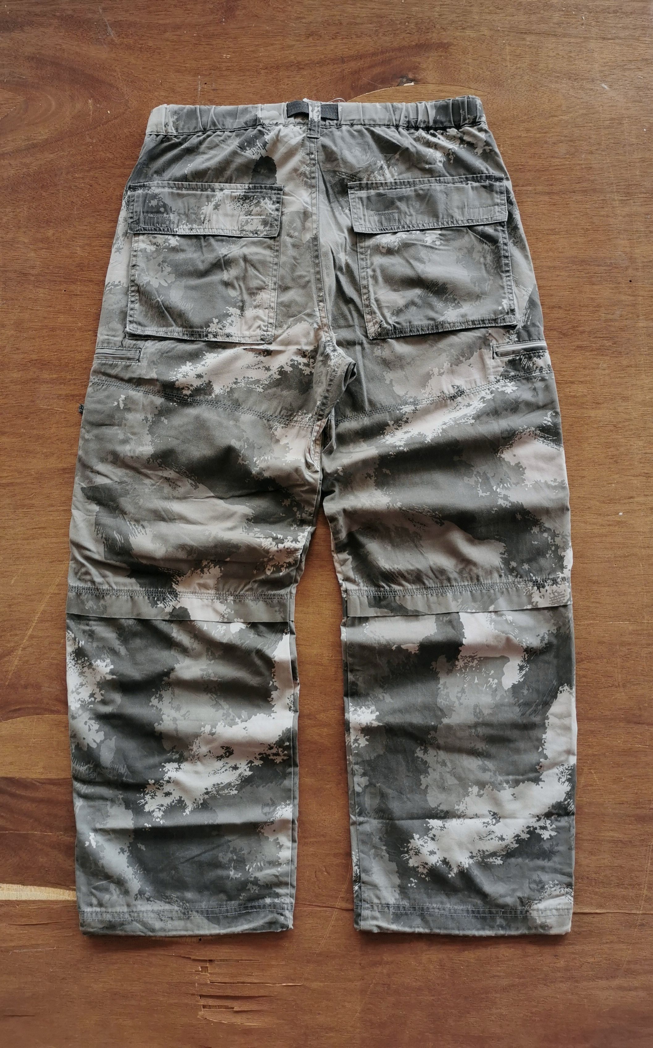 Japanese Brand Ratonlaveur Grey Camo Cargo PANTS MULTIPOCKET Size US 34 / EU 50 - 4 Thumbnail