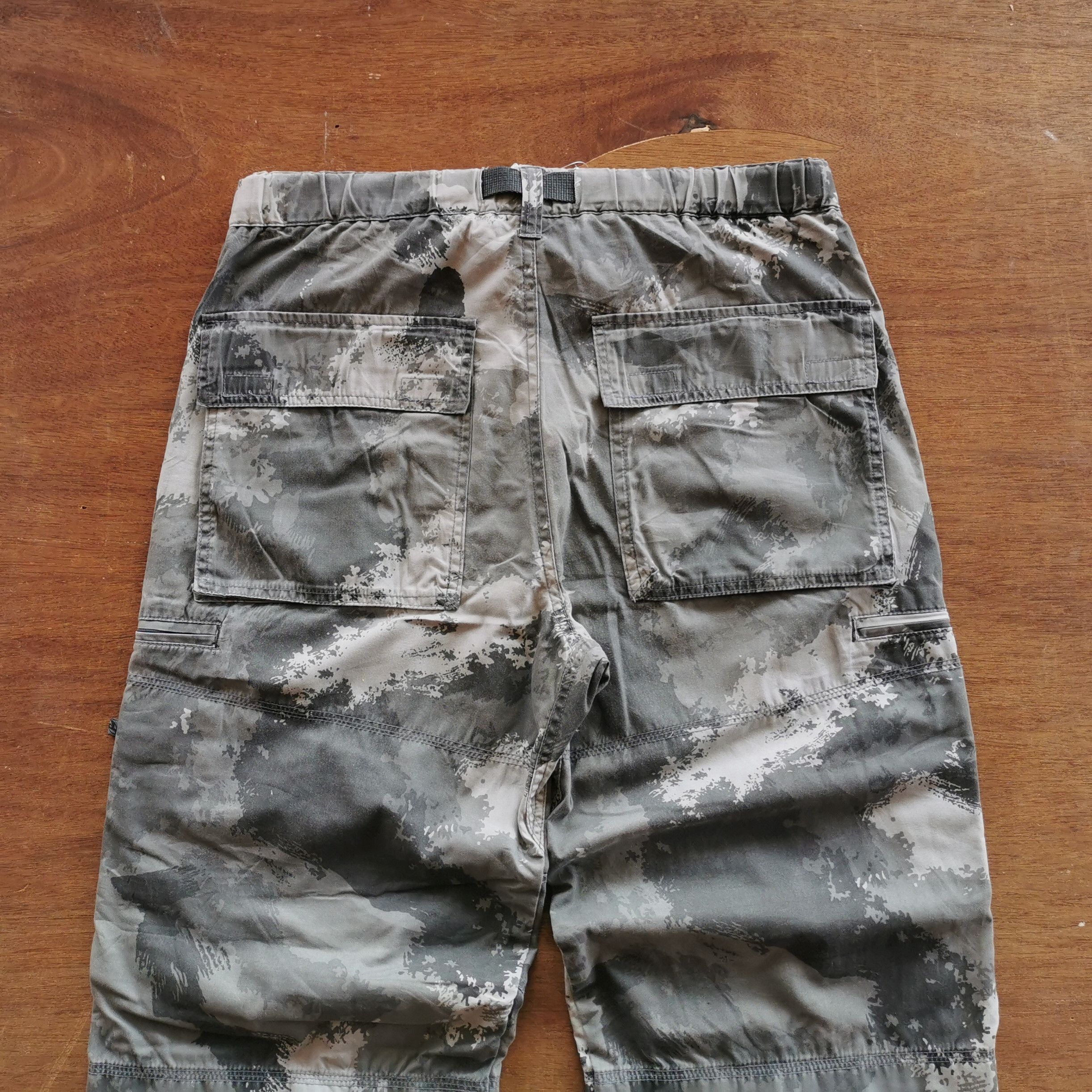 Japanese Brand Ratonlaveur Grey Camo Cargo PANTS MULTIPOCKET Size US 34 / EU 50 - 9 Thumbnail