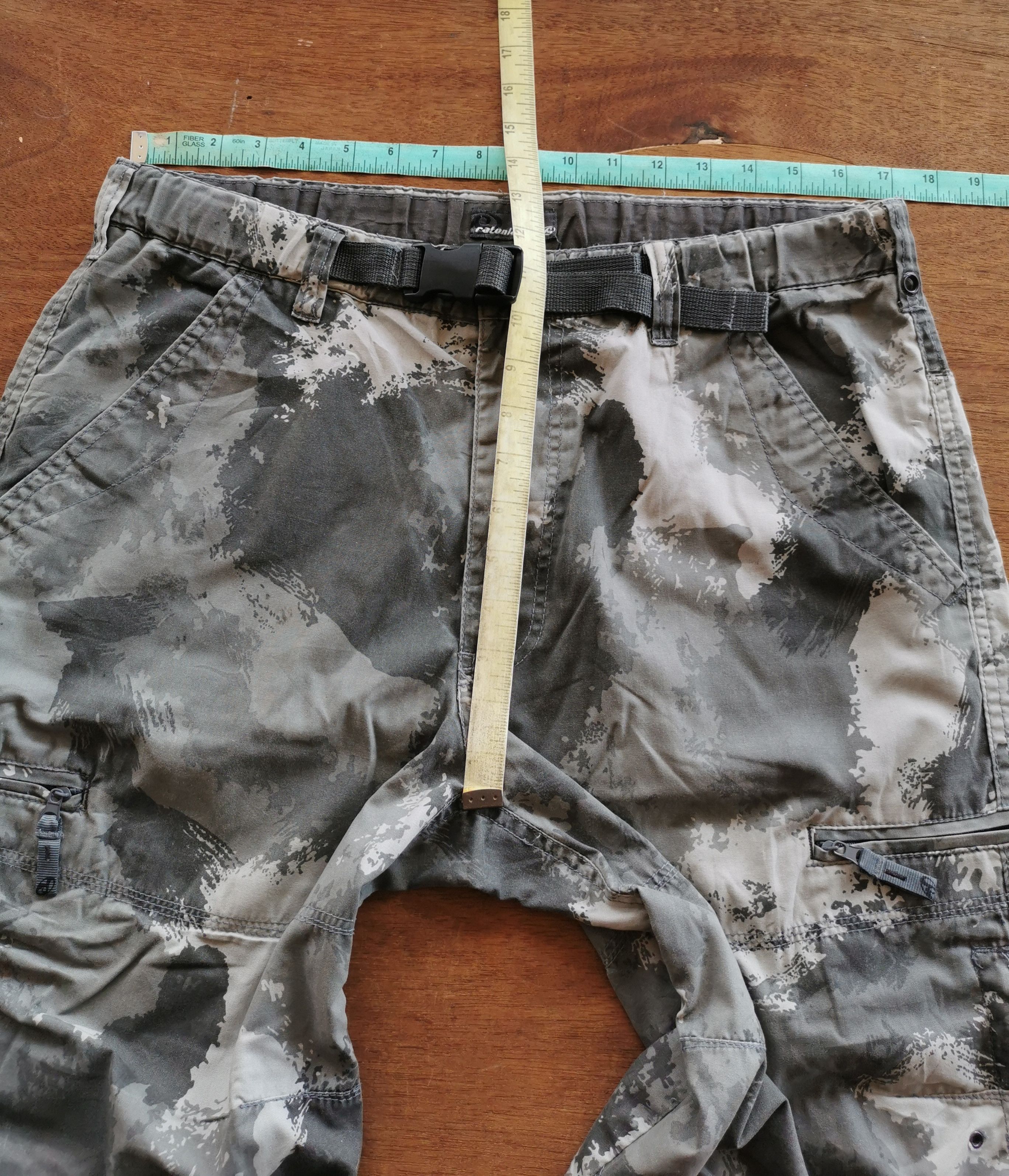 Japanese Brand Ratonlaveur Grey Camo Cargo PANTS MULTIPOCKET Size US 34 / EU 50 - 10 Thumbnail